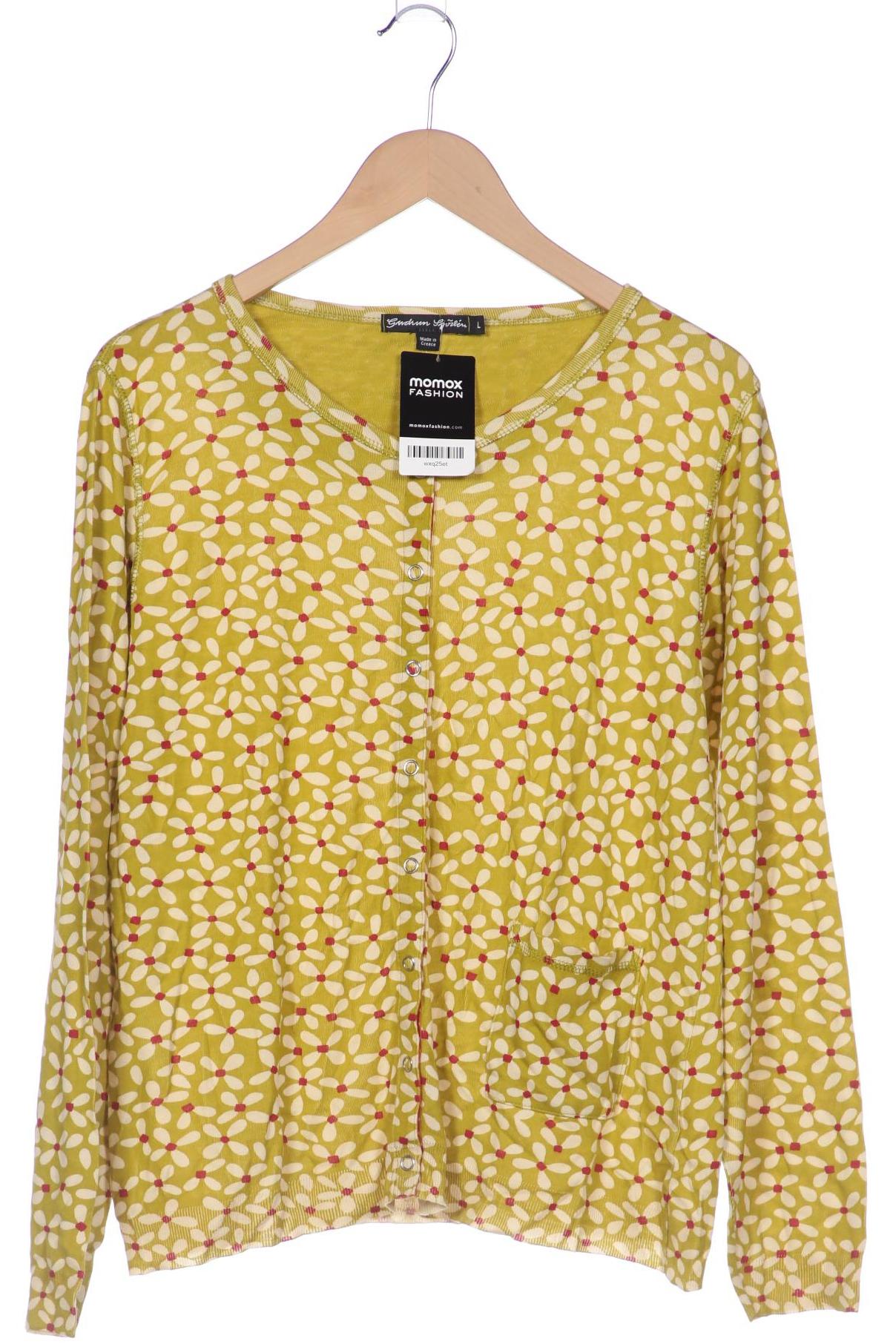 

Gudrun Sjödén Damen Strickjacke, grün, Gr. 42