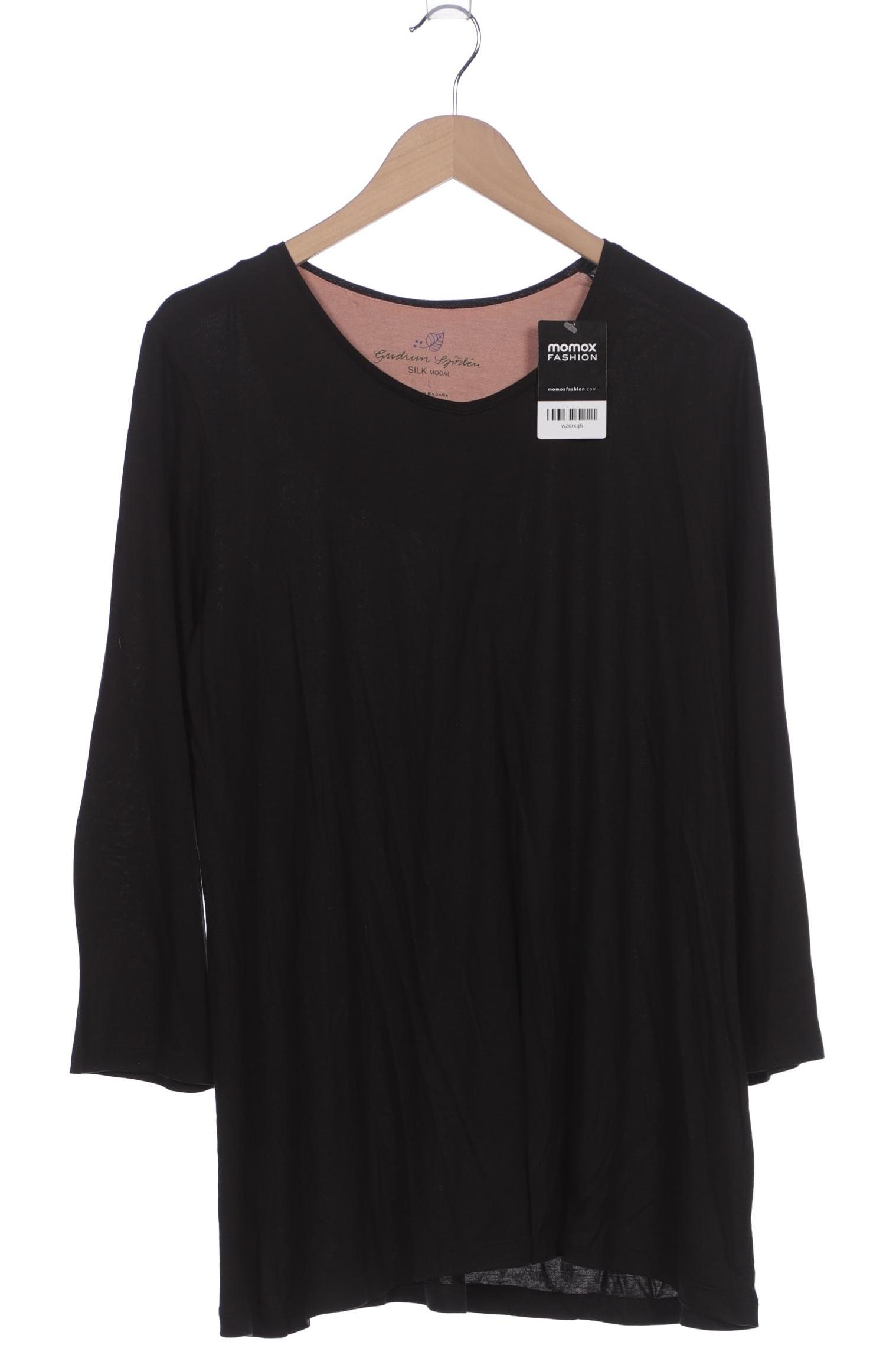 

Gudrun Sjödén Damen Langarmshirt, schwarz, Gr. 42