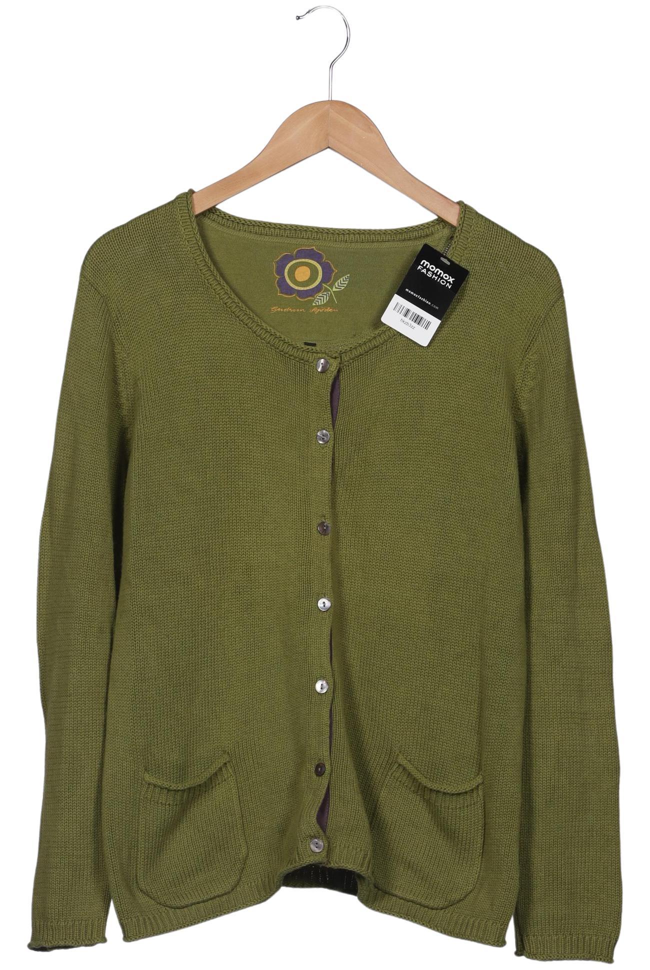 

Gudrun Sjödén Damen Strickjacke, grün, Gr. 42