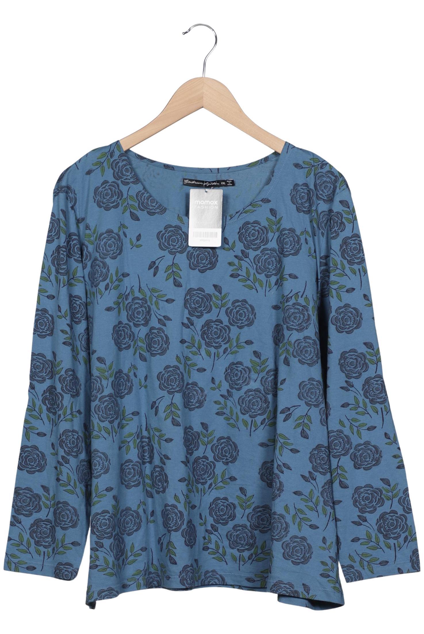

Gudrun Sjödén Damen Langarmshirt, hellblau, Gr. 46