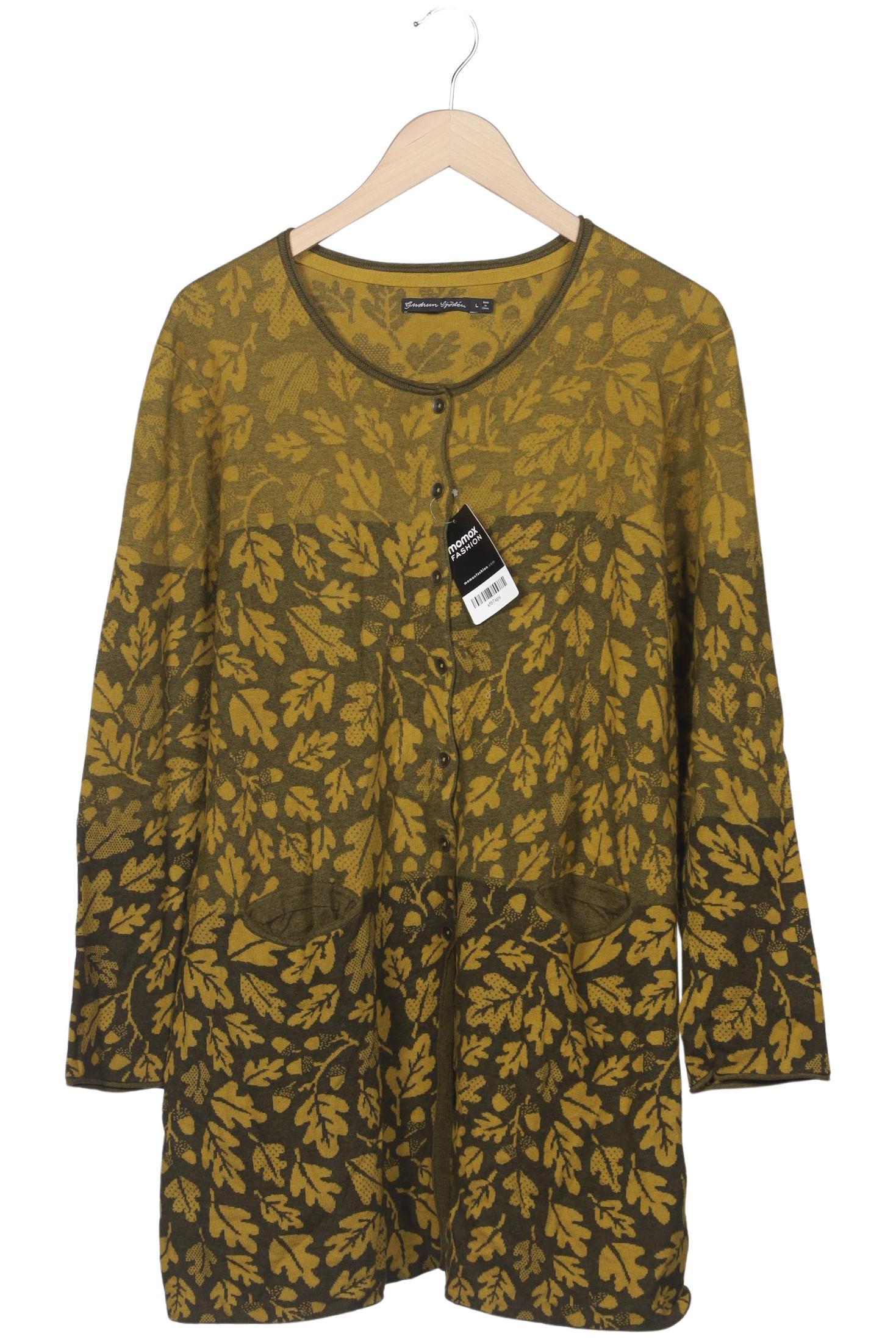 

Gudrun Sjödén Damen Strickjacke, grün, Gr. 42