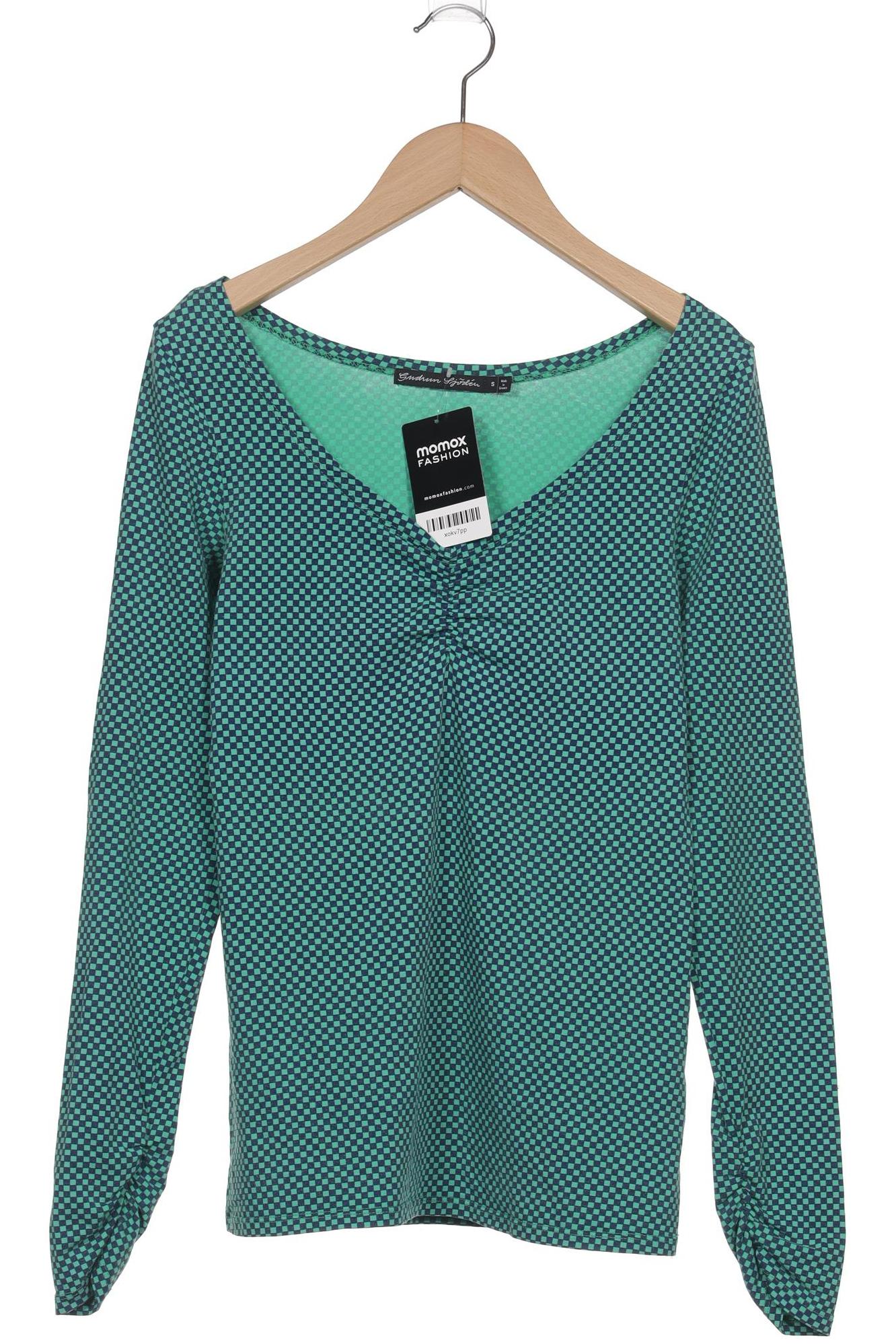 

Gudrun Sjödén Damen Langarmshirt, türkis, Gr. 36