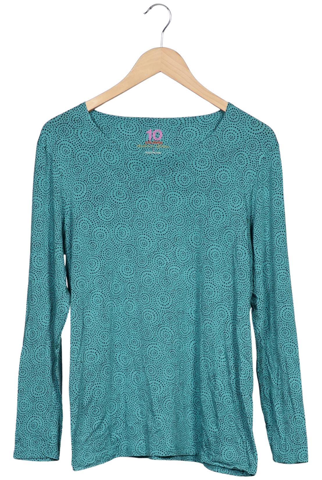 

Gudrun Sjödén Damen Langarmshirt, türkis, Gr. 42