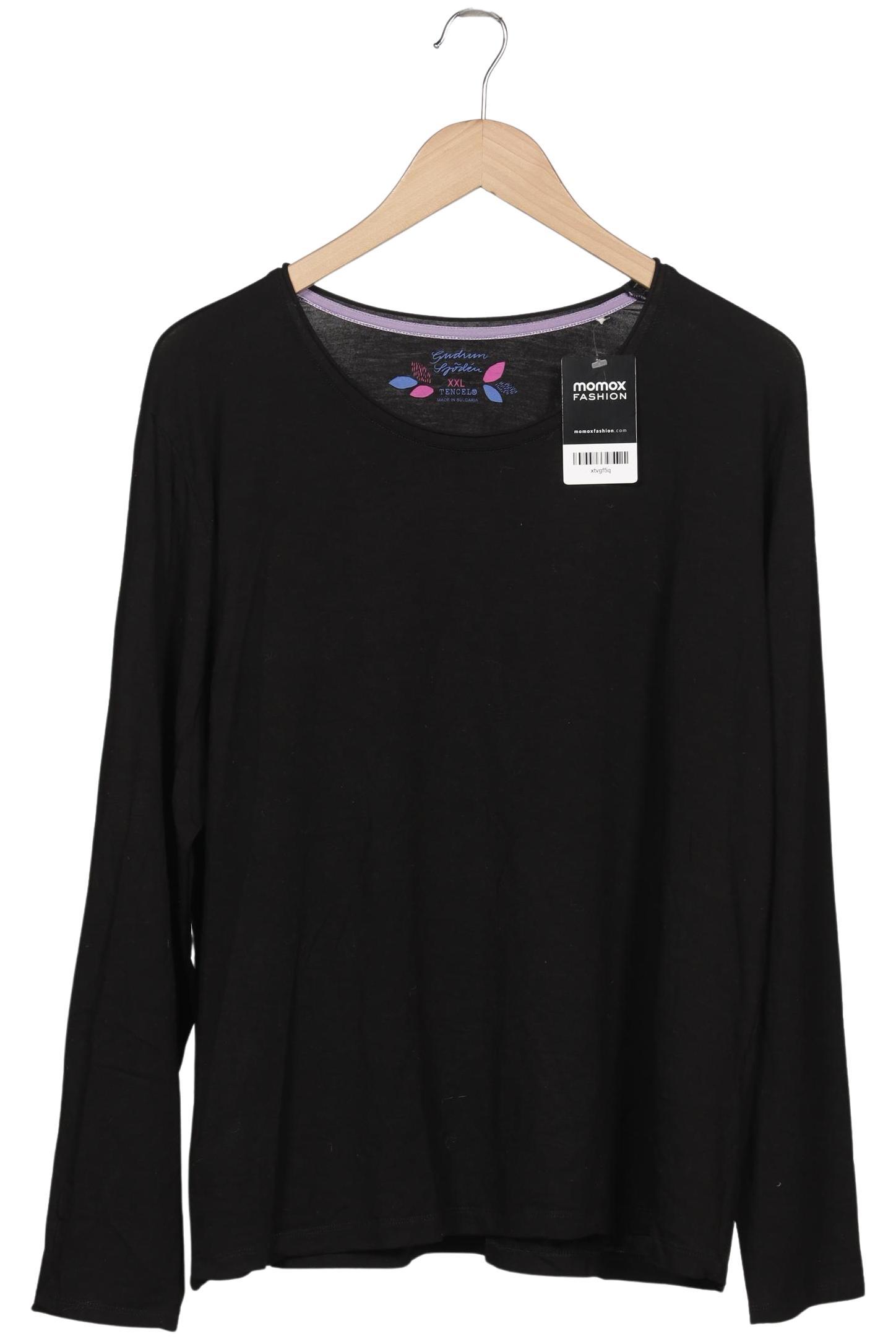 

Gudrun Sjödén Damen Langarmshirt, schwarz, Gr. 46