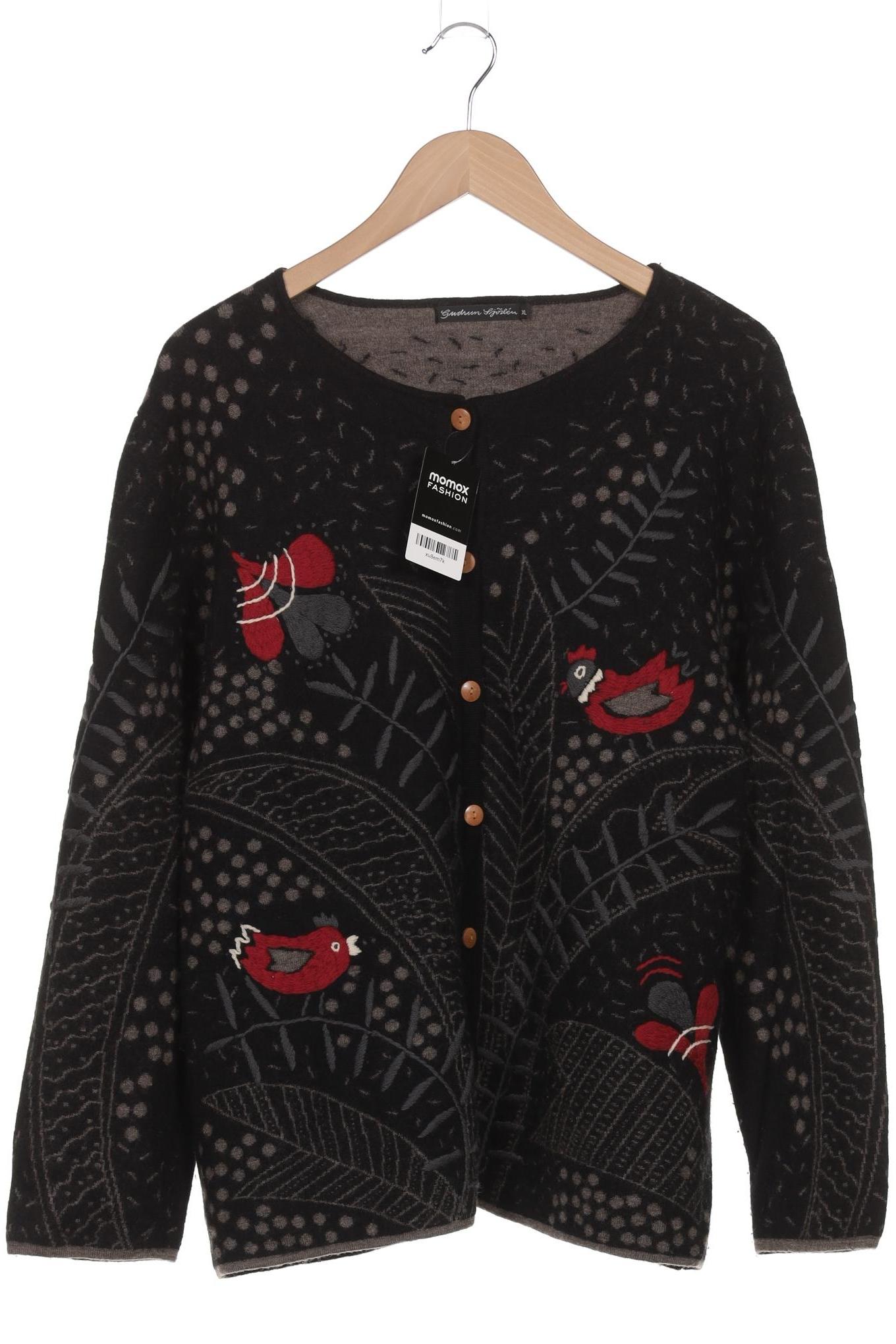 

Gudrun Sjödén Damen Strickjacke, schwarz, Gr. 44