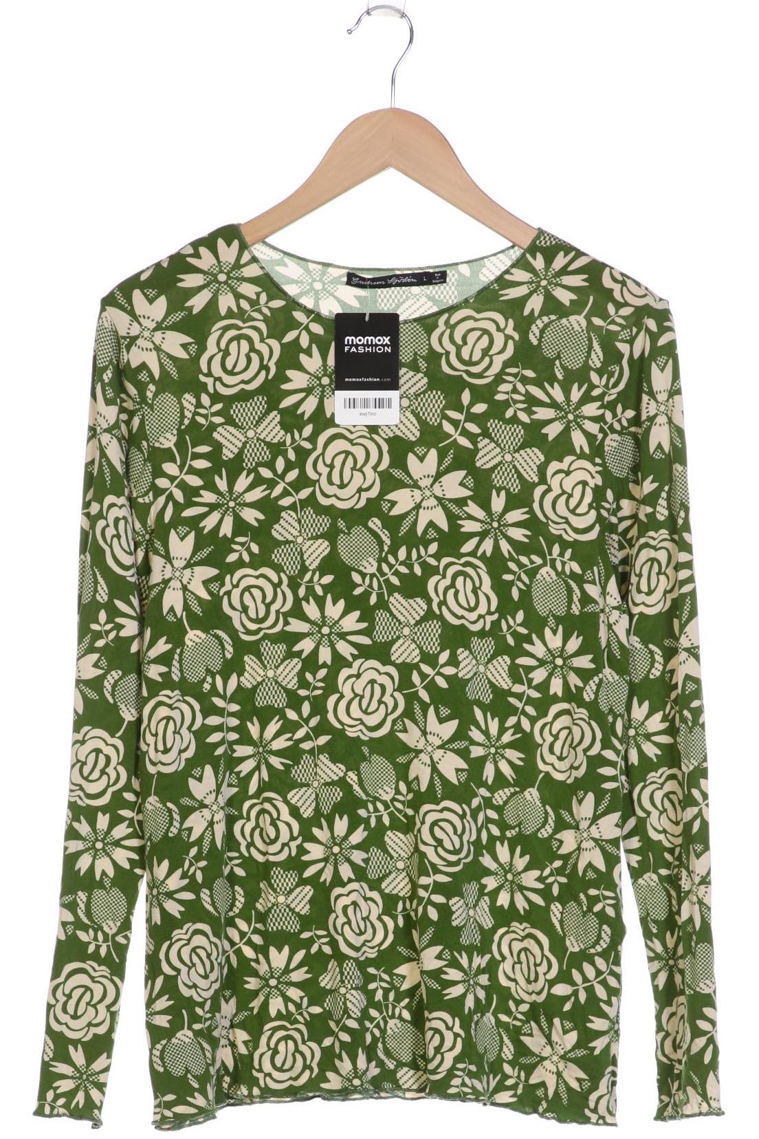 

Gudrun Sjödén Damen Langarmshirt, grün, Gr. 42
