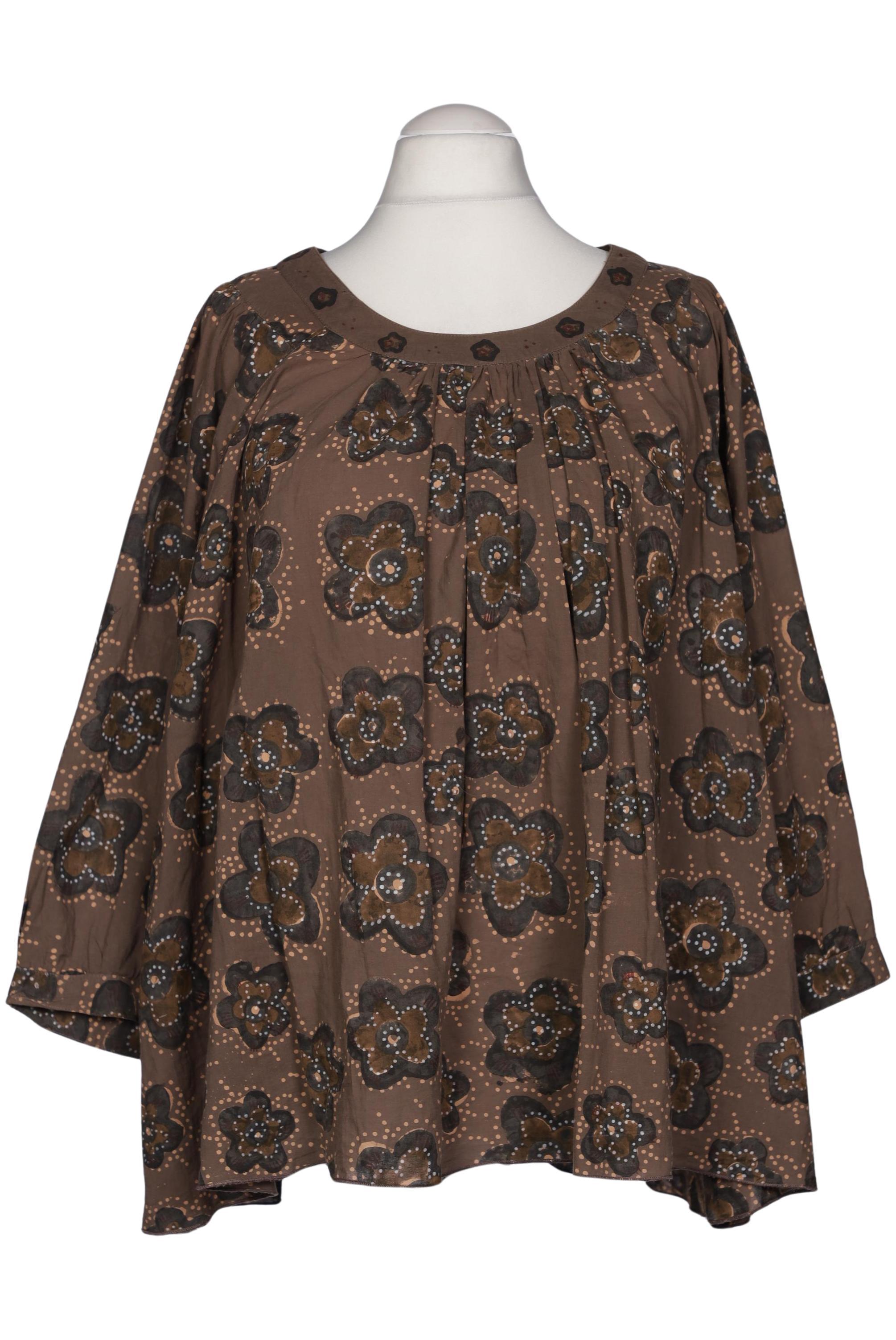 

Gudrun Sjödén Damen Bluse, braun, Gr. 52