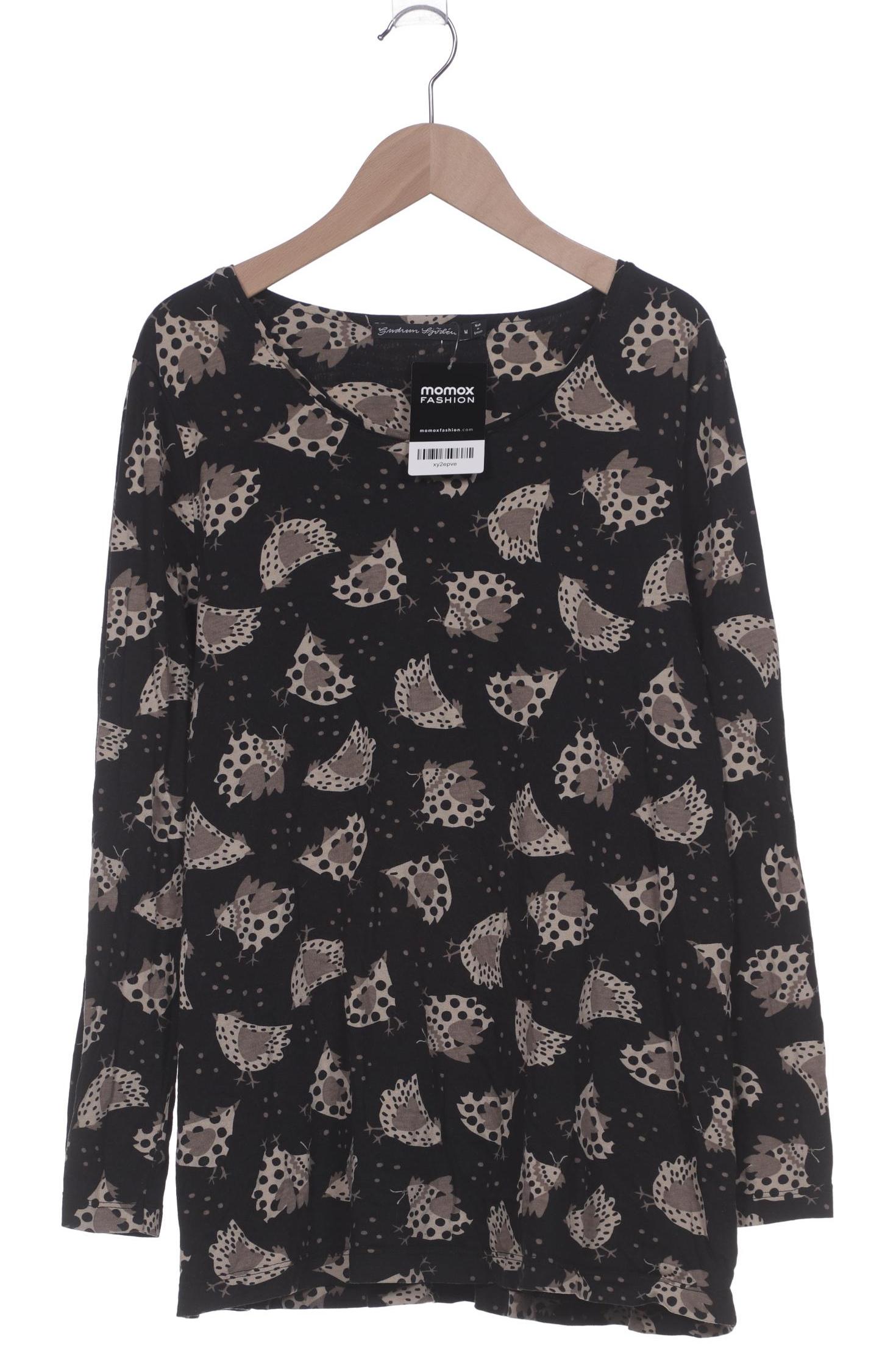 

Gudrun Sjödén Damen Langarmshirt, schwarz, Gr. 38