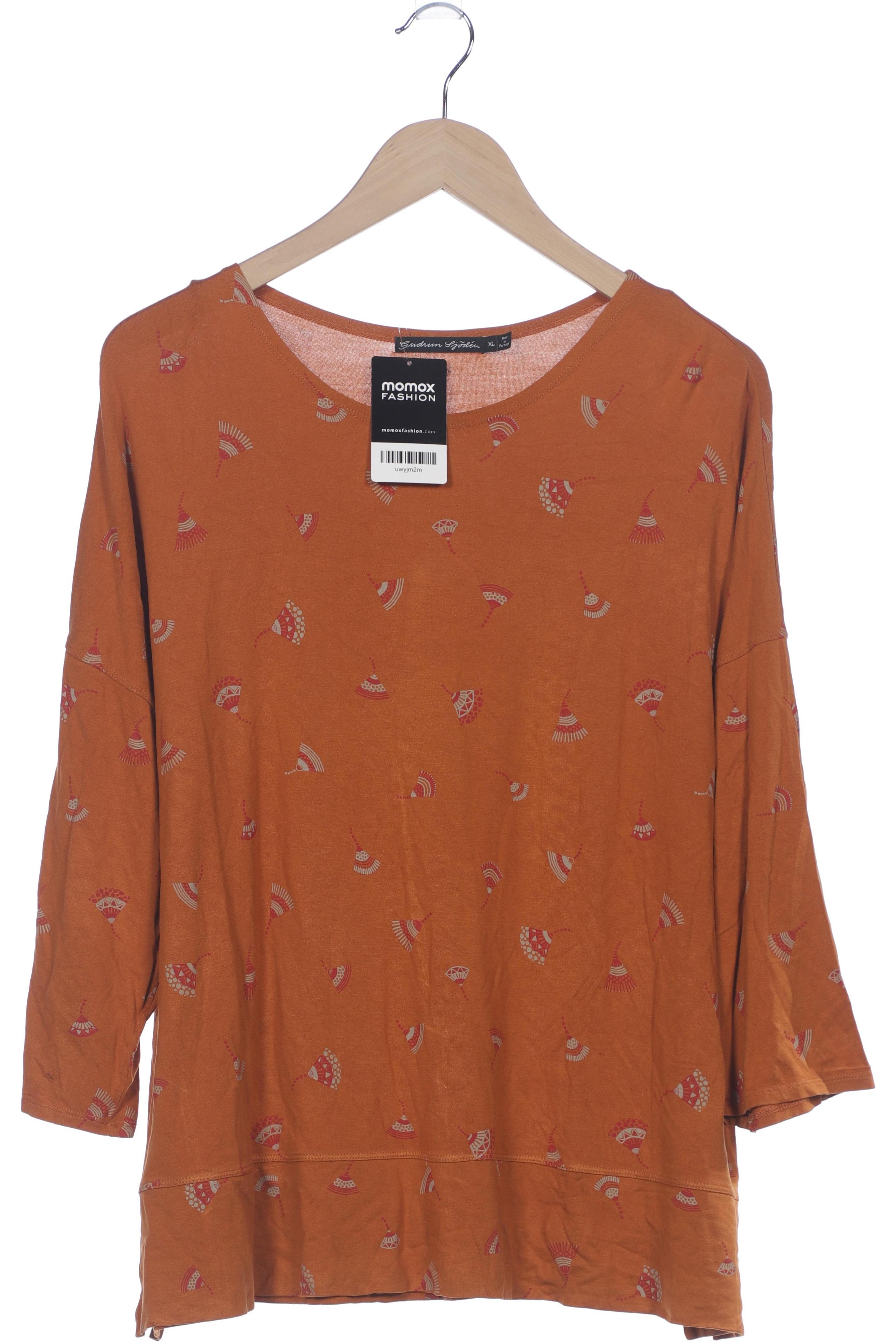 

Gudrun Sjödén Damen Langarmshirt, orange, Gr. 44