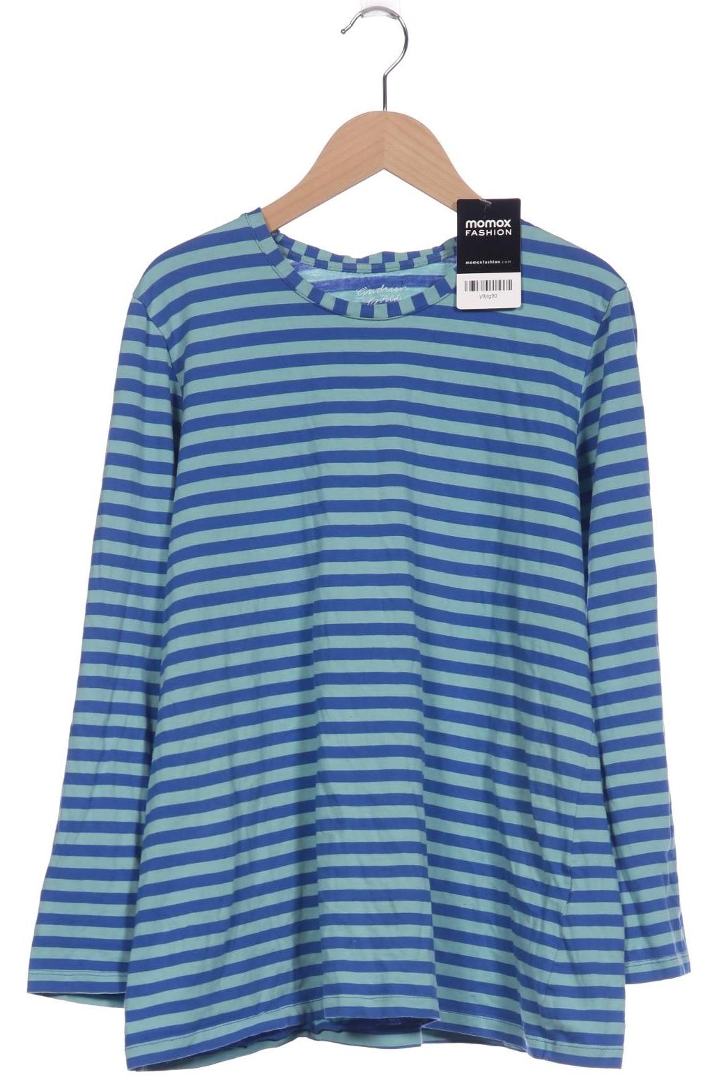 

Gudrun Sjödén Damen Langarmshirt, blau, Gr. 38