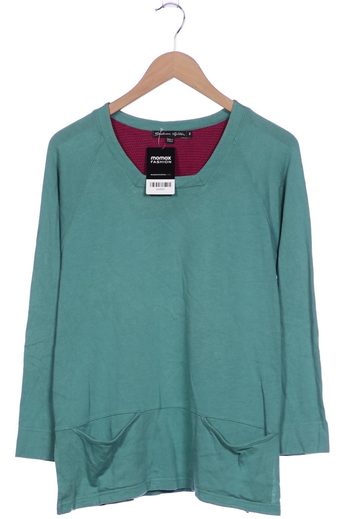 

Gudrun Sjödén Damen Langarmshirt, türkis, Gr. 36