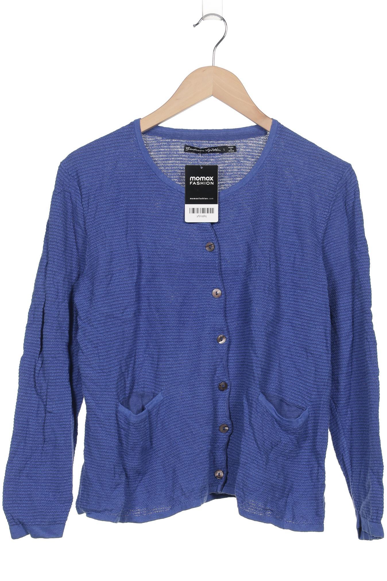 

Gudrun Sjödén Damen Strickjacke, blau, Gr. 42