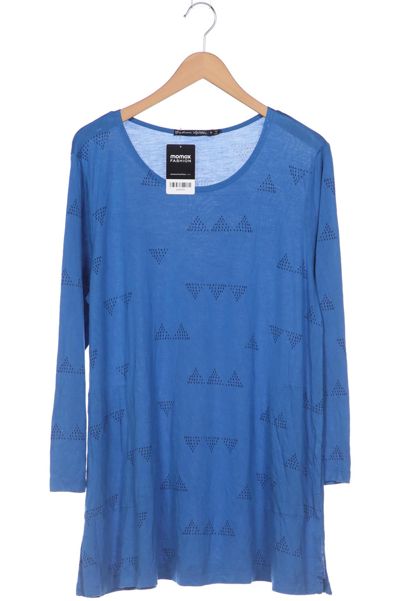 

Gudrun Sjödén Damen Langarmshirt, blau, Gr. 44