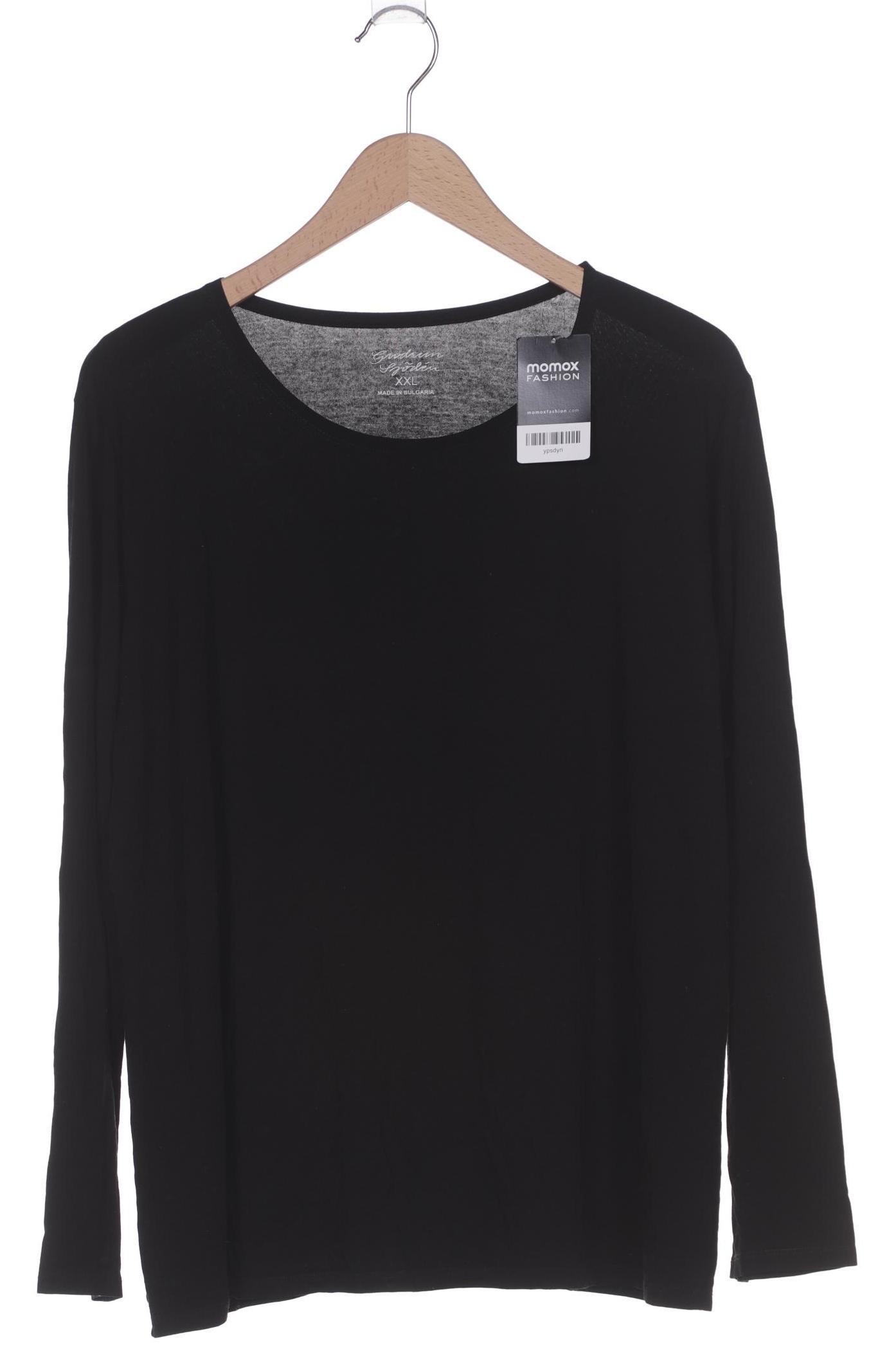 

Gudrun Sjödén Damen Langarmshirt, schwarz, Gr. 46