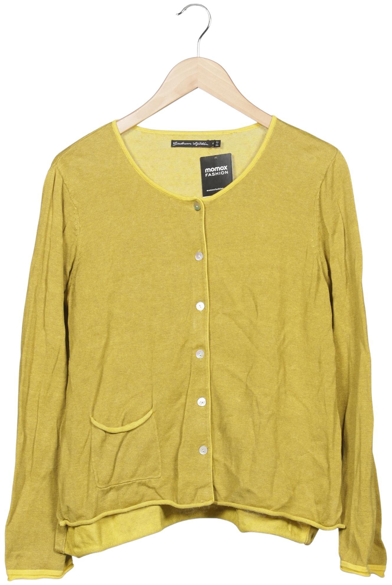 

Gudrun Sjödén Damen Strickjacke, gelb, Gr. 38