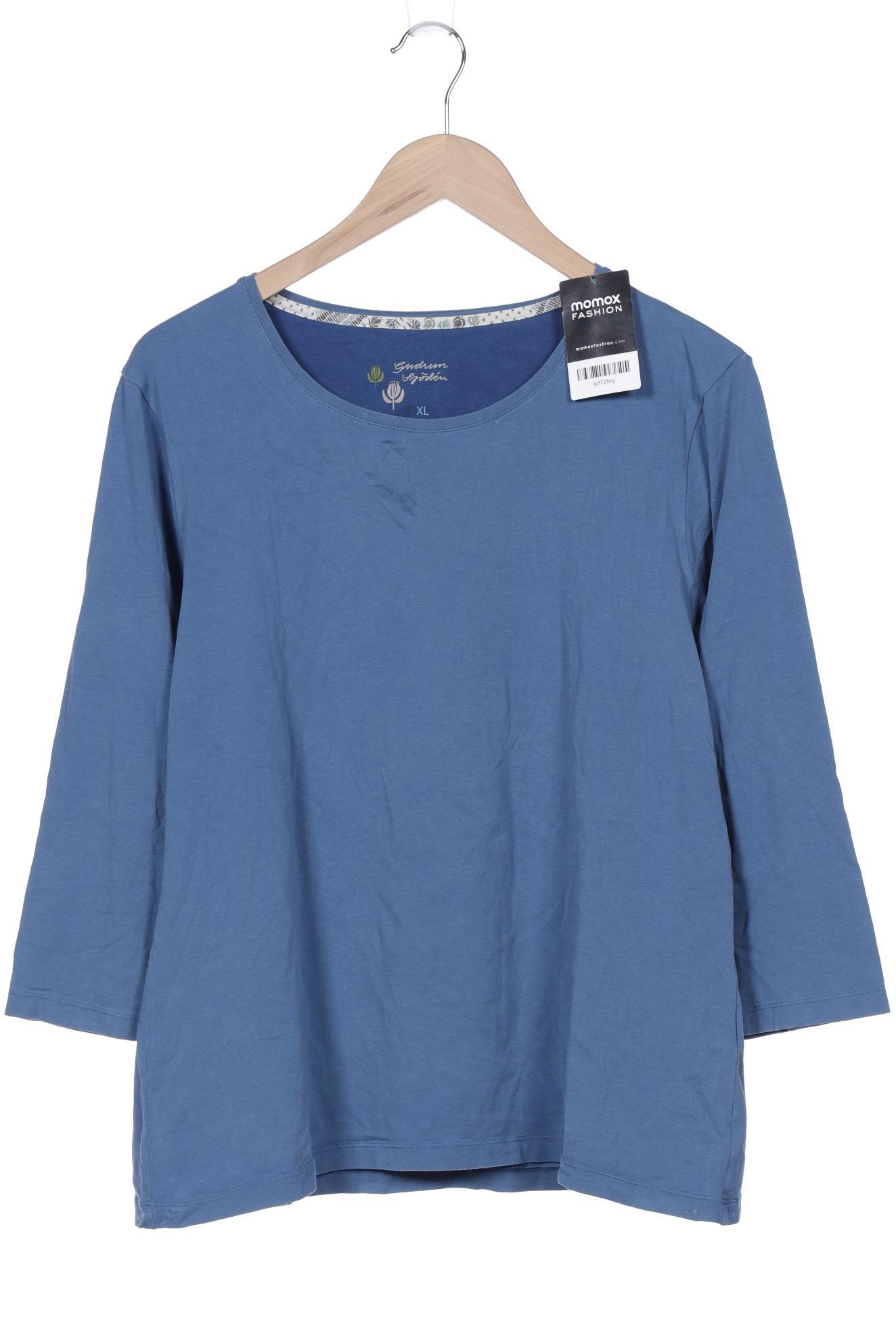 

Gudrun Sjödén Damen Langarmshirt, blau, Gr. 44