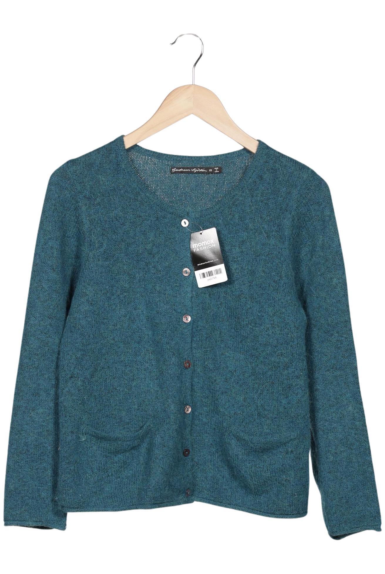 

Gudrun Sjödén Damen Strickjacke, türkis, Gr. 34