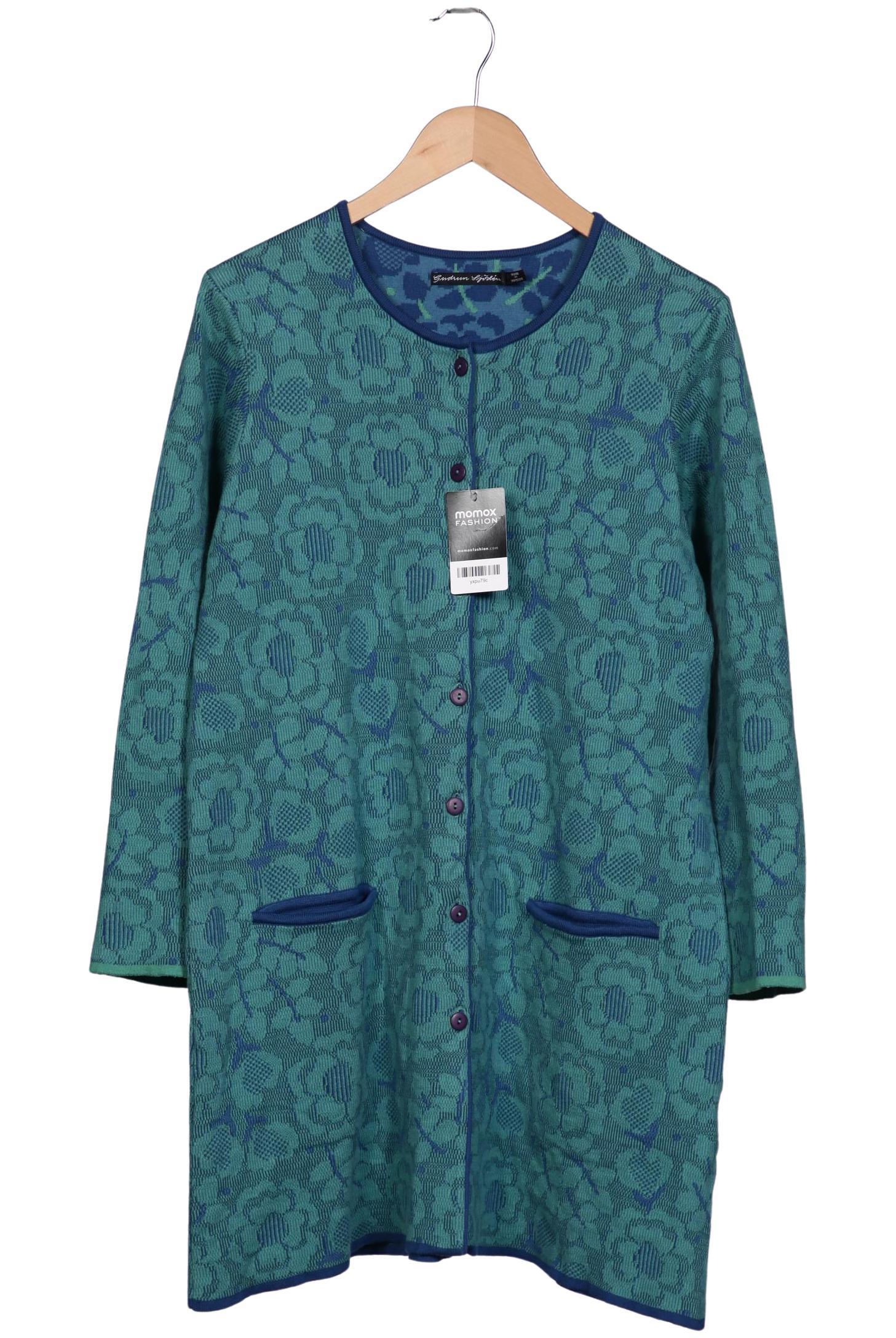 

Gudrun Sjödén Damen Strickjacke, türkis, Gr. 38