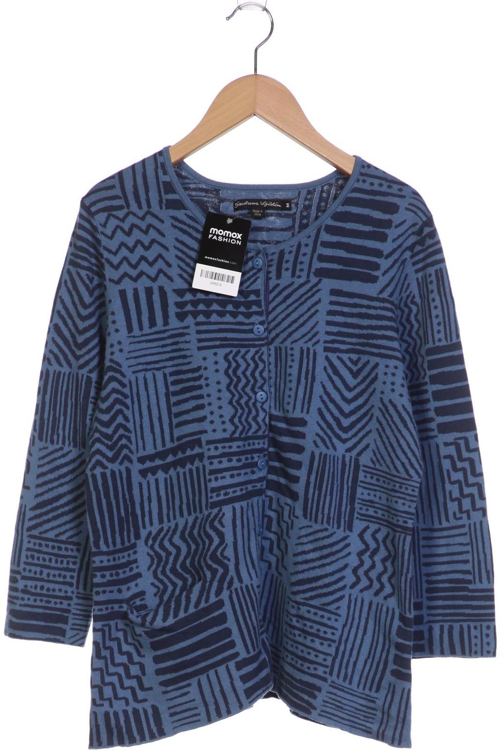 

Gudrun Sjödén Damen Strickjacke, blau, Gr. 38