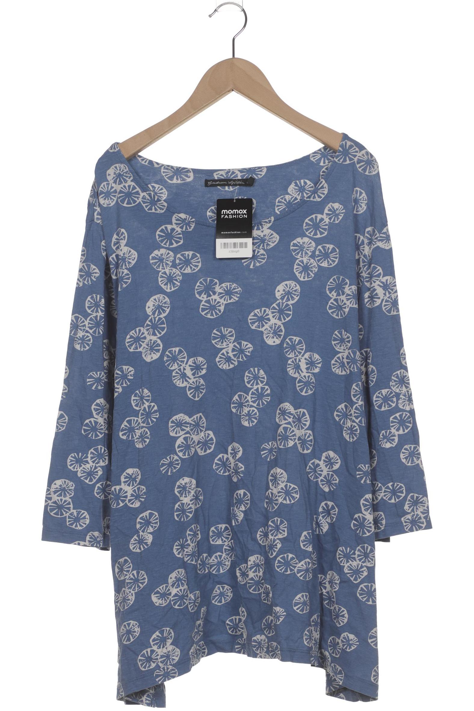 

Gudrun Sjödén Damen Langarmshirt, blau, Gr. 46