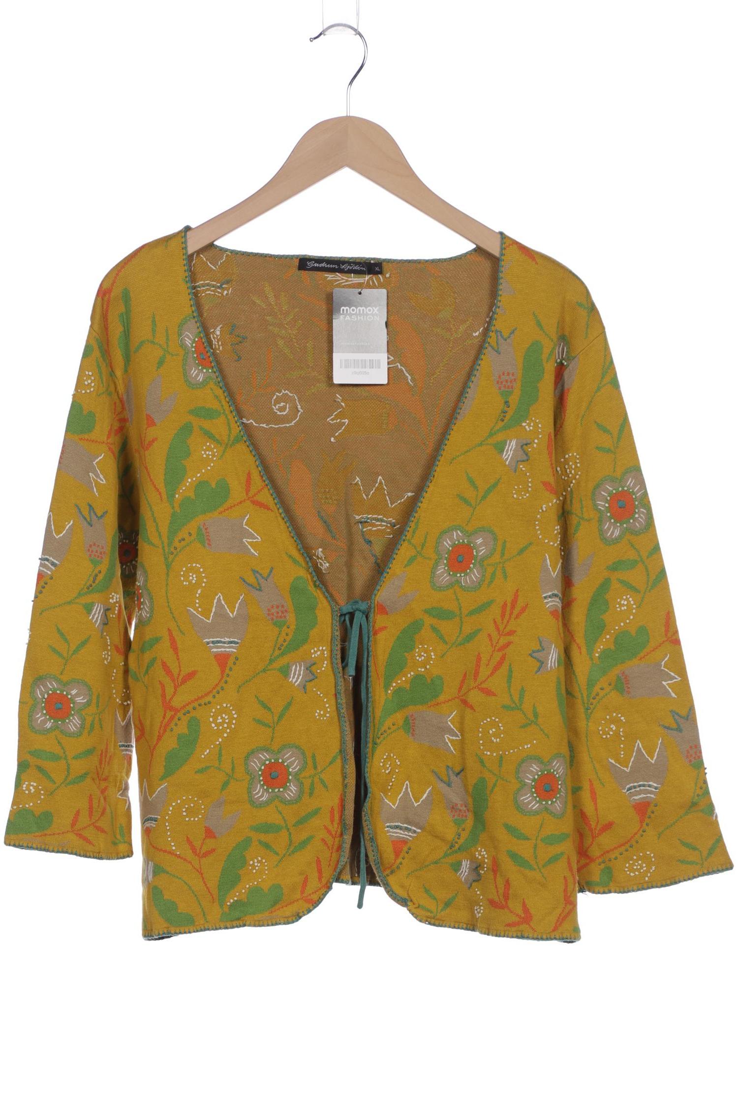 

Gudrun Sjödén Damen Strickjacke, gelb, Gr. 44