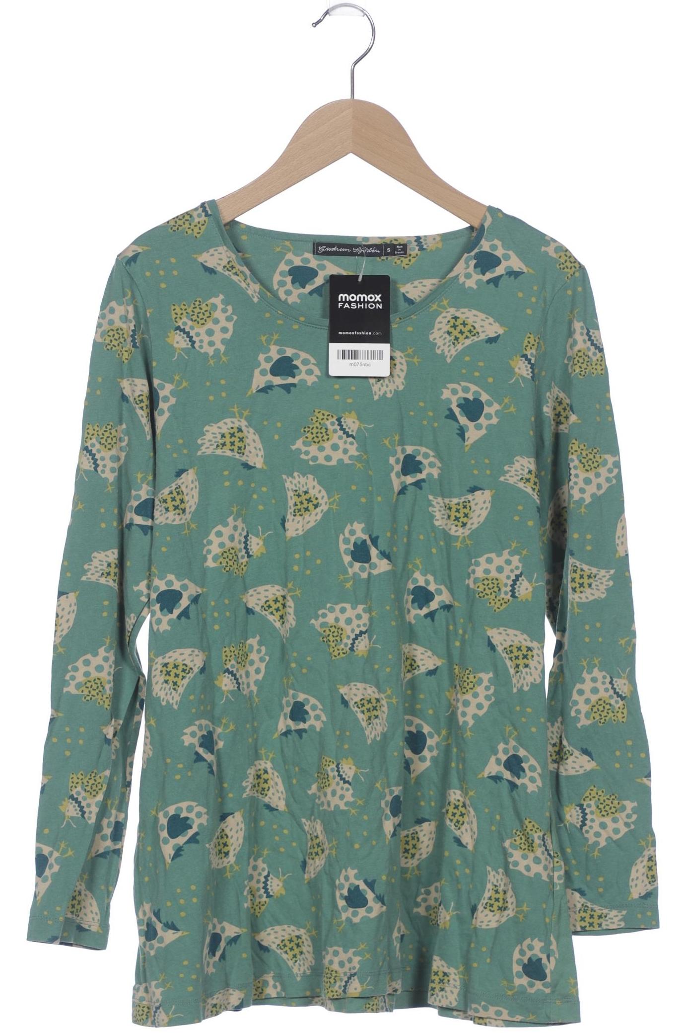 

Gudrun Sjödén Damen Langarmshirt, türkis, Gr. 36