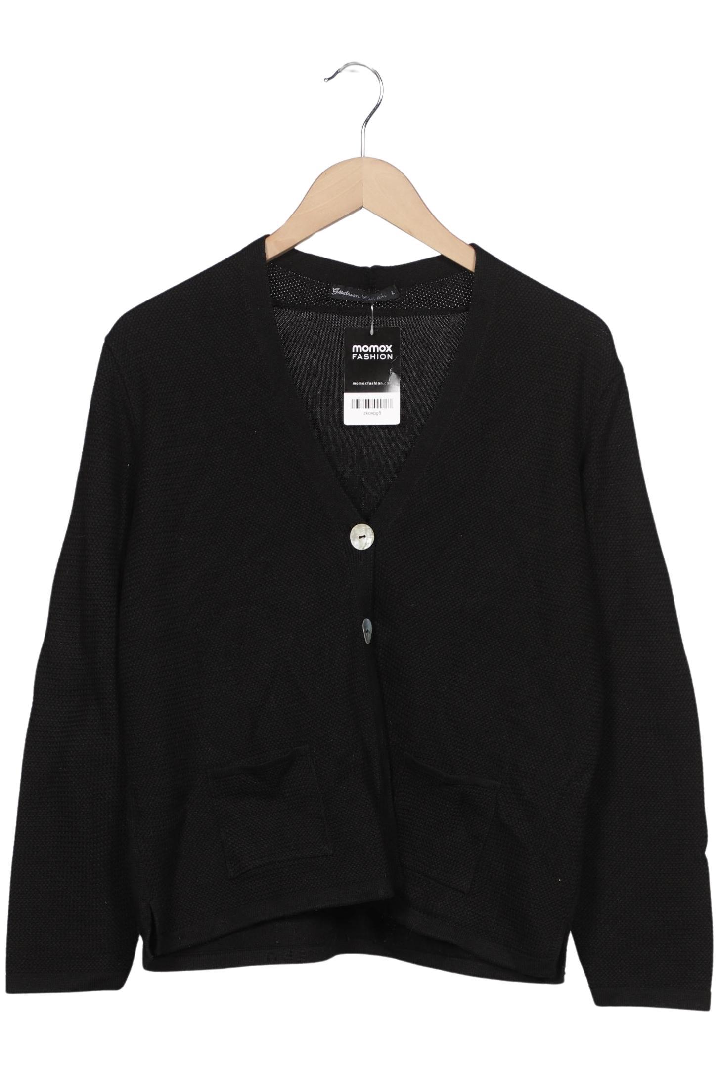 

Gudrun Sjödén Damen Strickjacke, schwarz, Gr. 42