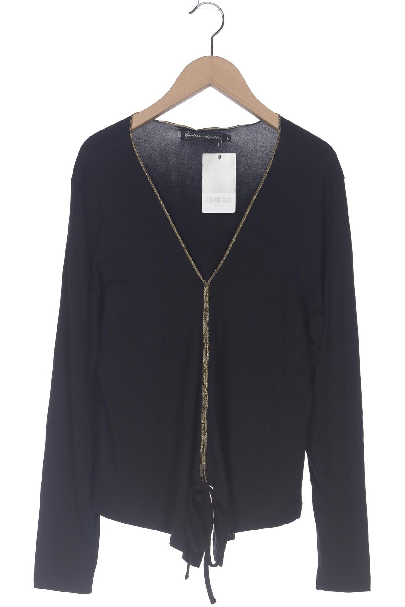 

Gudrun Sjödén Damen Langarmshirt, schwarz, Gr. 42