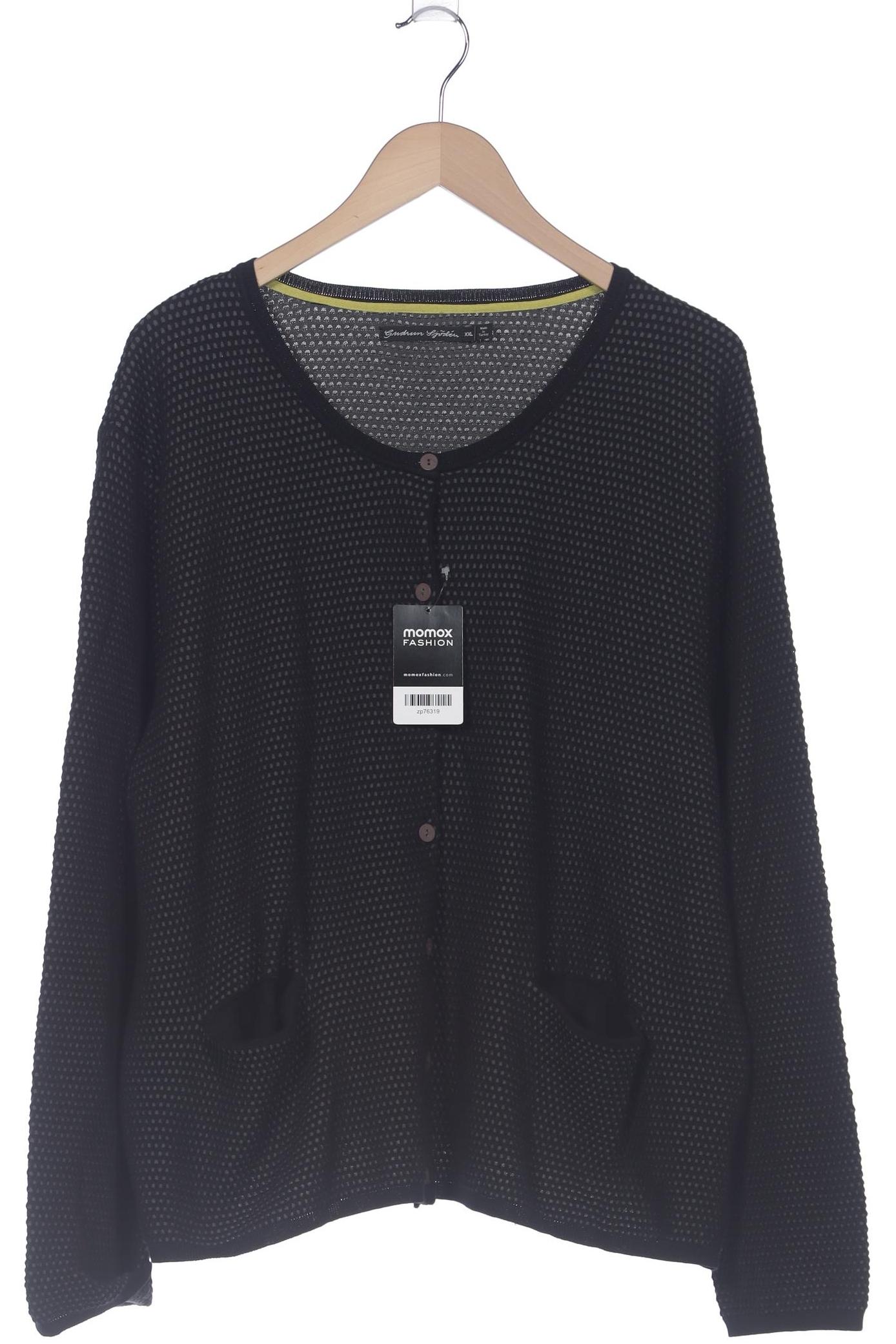 

Gudrun Sjödén Damen Strickjacke, schwarz, Gr. 46