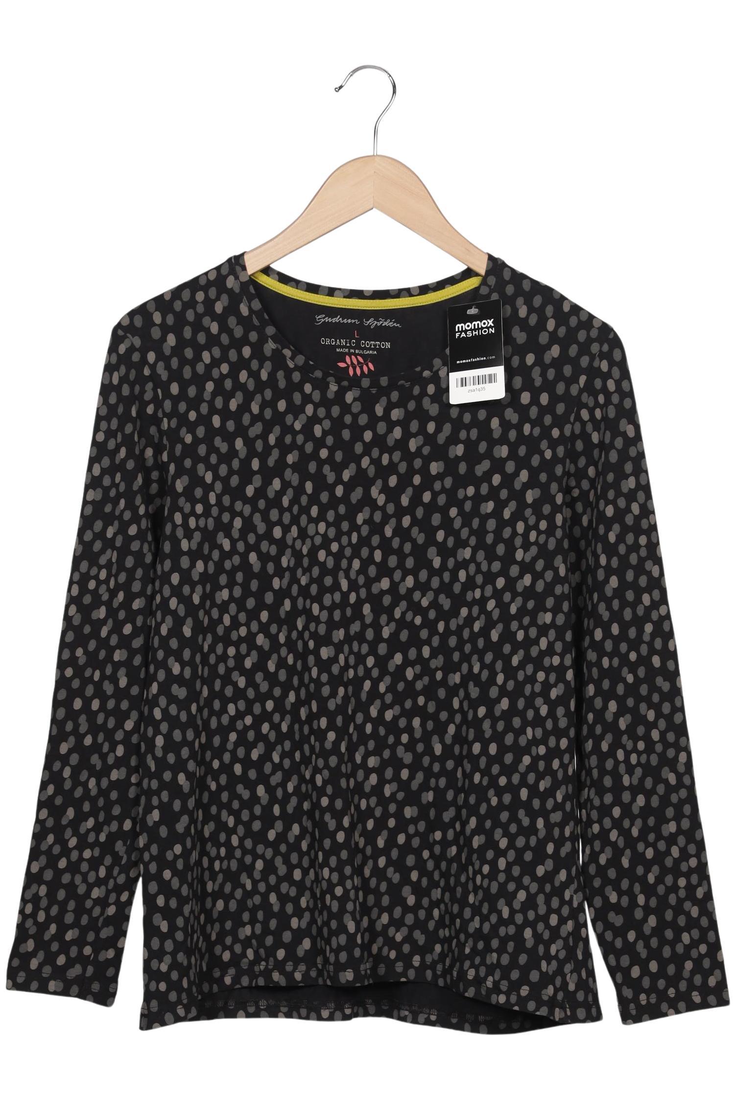 

Gudrun Sjödén Damen Langarmshirt, schwarz, Gr. 42