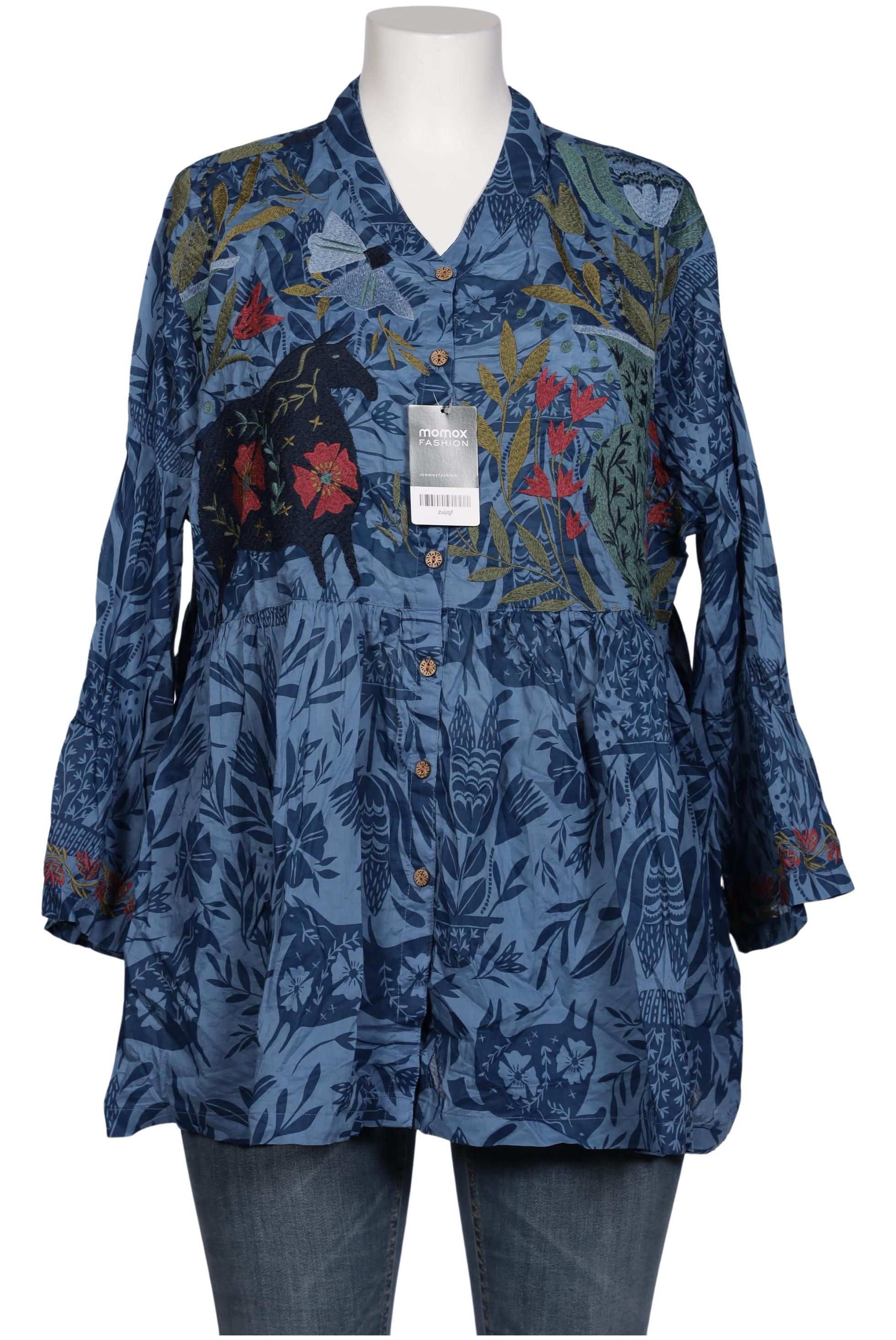 

Gudrun Sjödén Damen Bluse, blau, Gr. 46