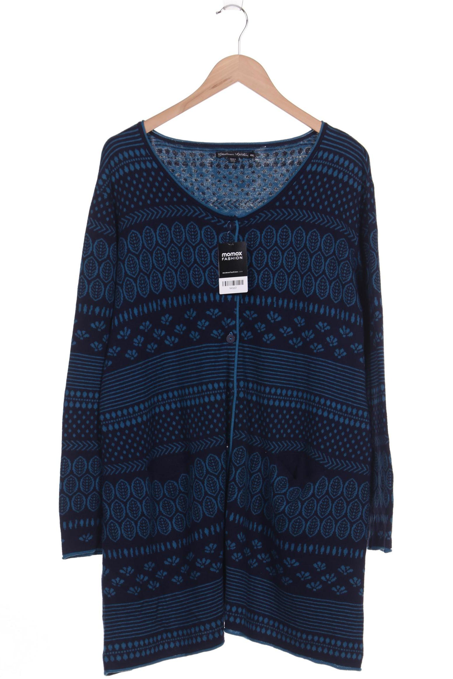 

Gudrun Sjöden Damen Strickjacke, blau, Gr. 46