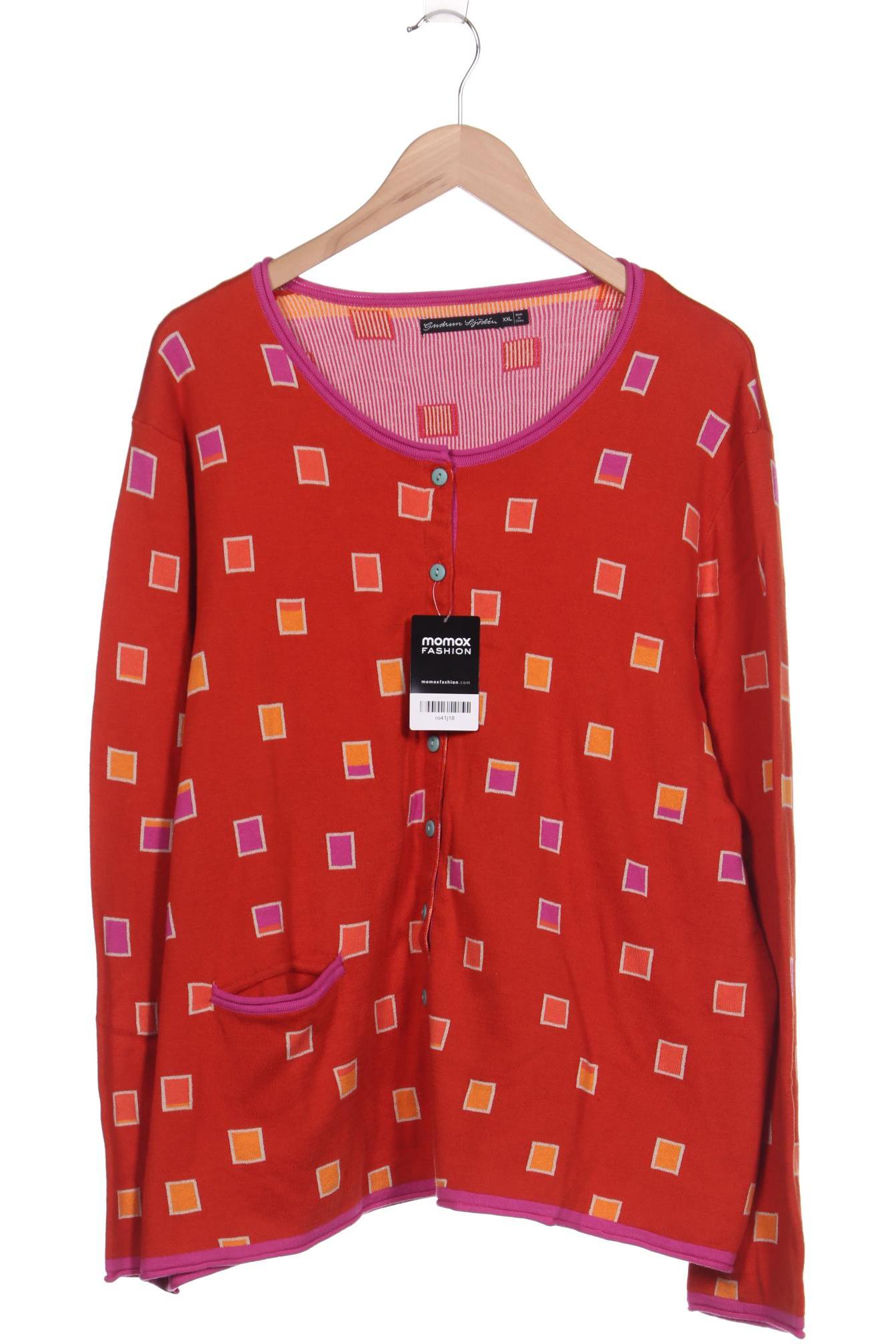 

Gudrun Sjöden Damen Strickjacke, orange, Gr. 46