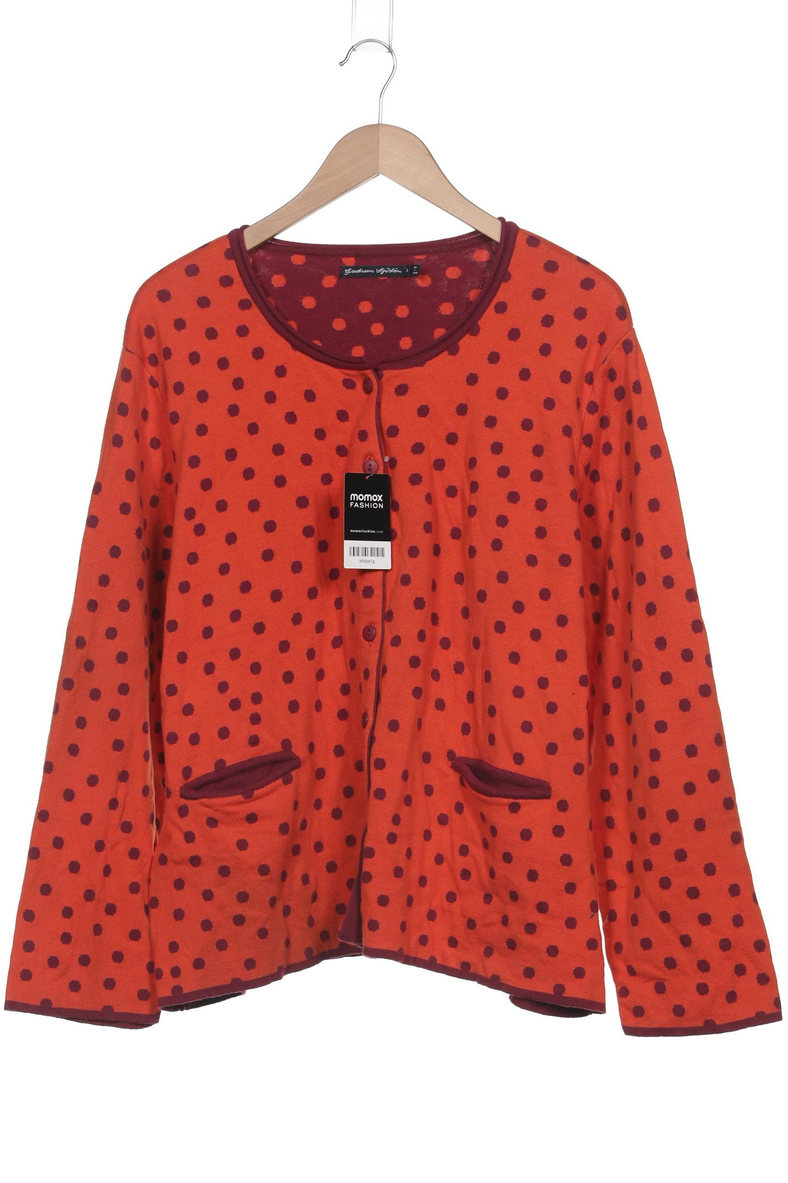 

Gudrun Sjöden Damen Strickjacke, orange, Gr. 44