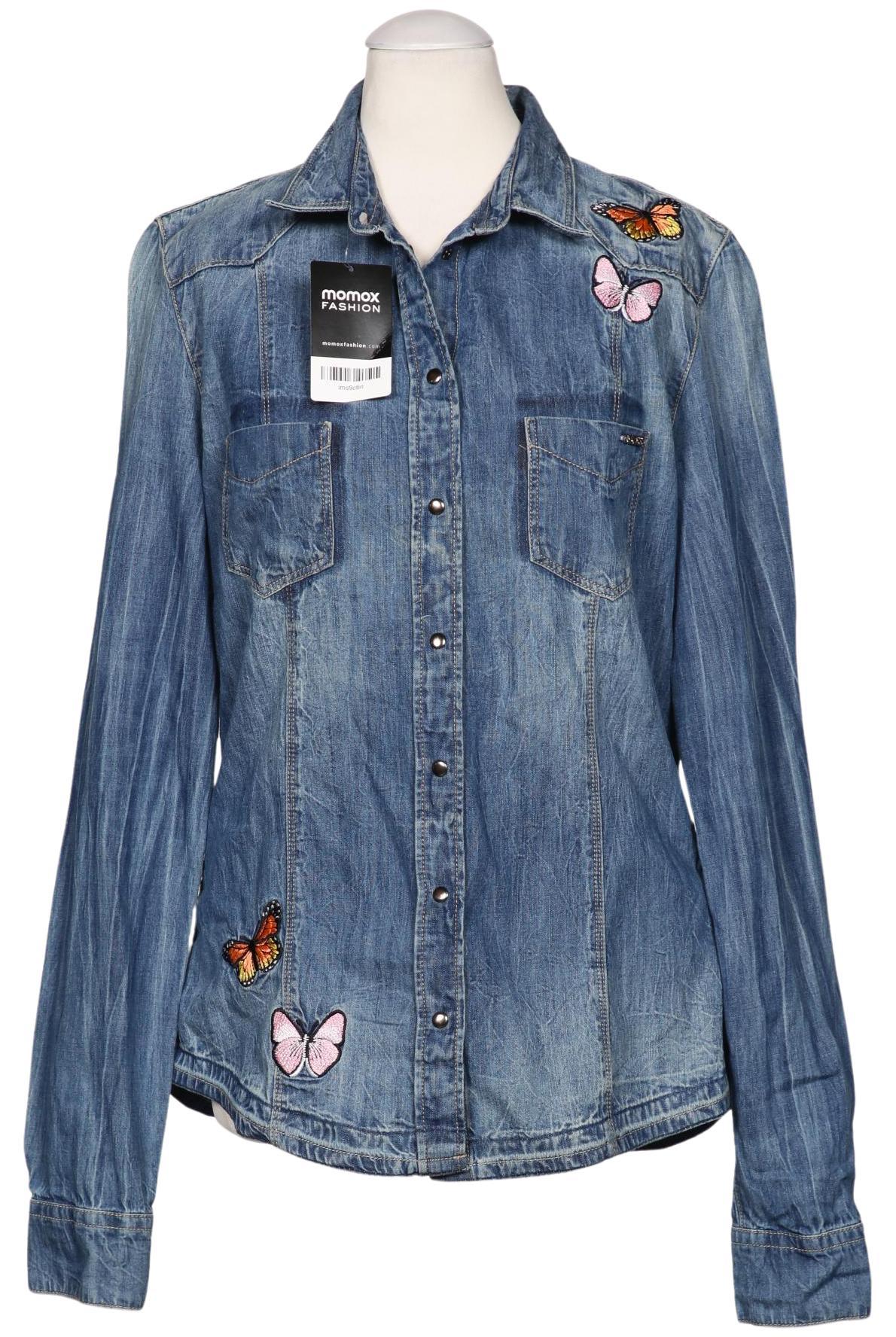 

Guess Damen Bluse, blau, Gr. 38