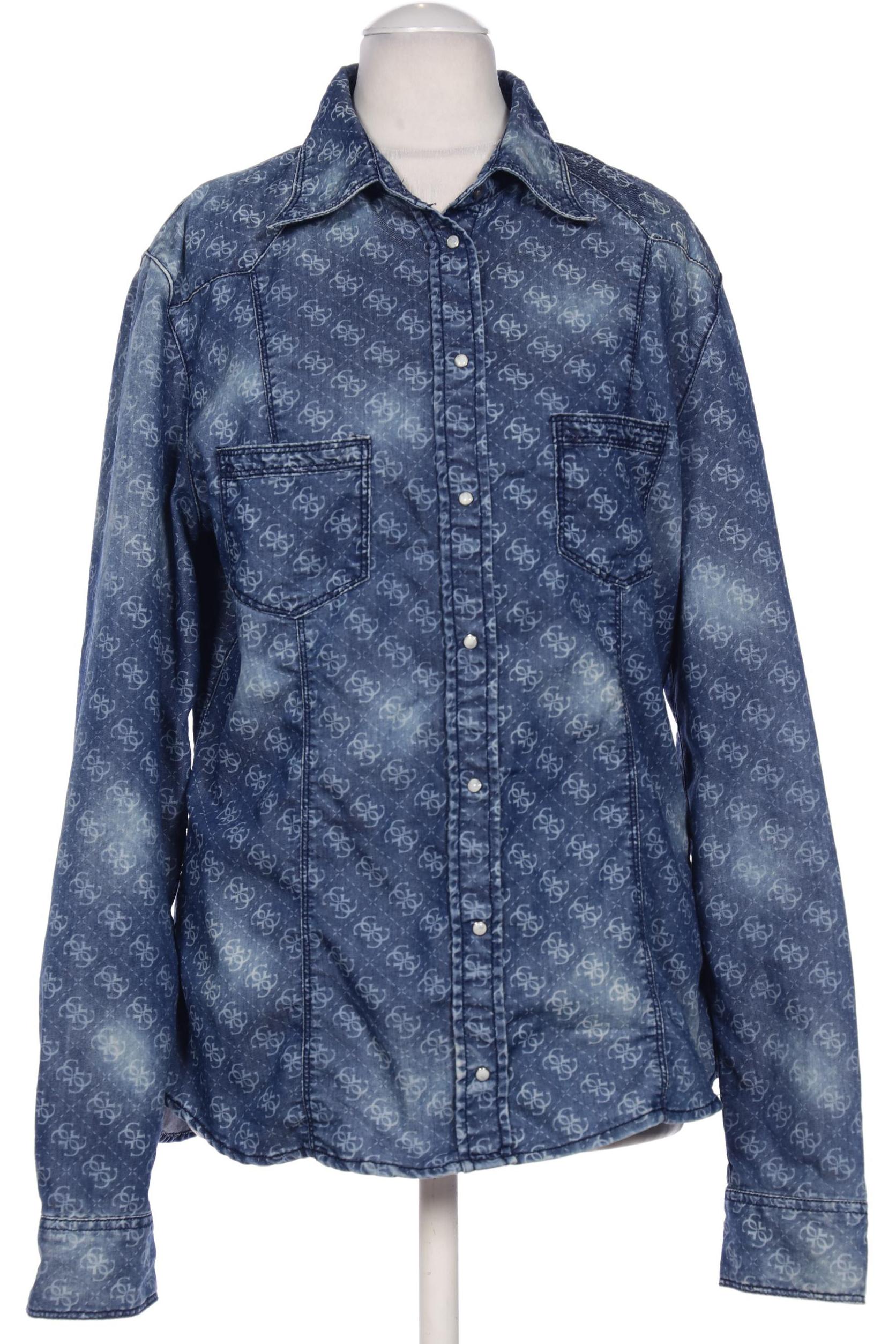

Guess Damen Bluse, blau, Gr. 38