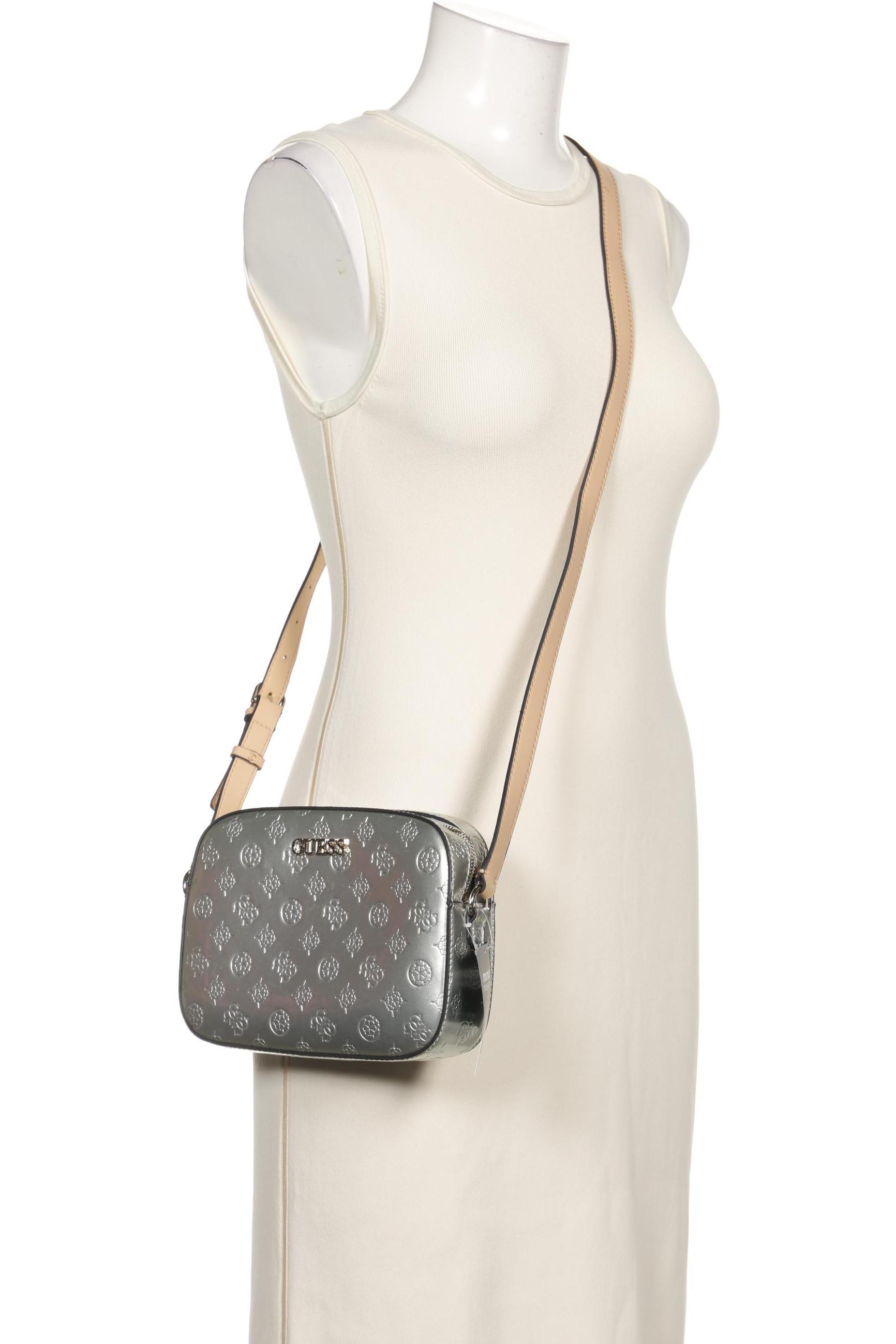 

Guess Damen Handtasche, silber, Gr.