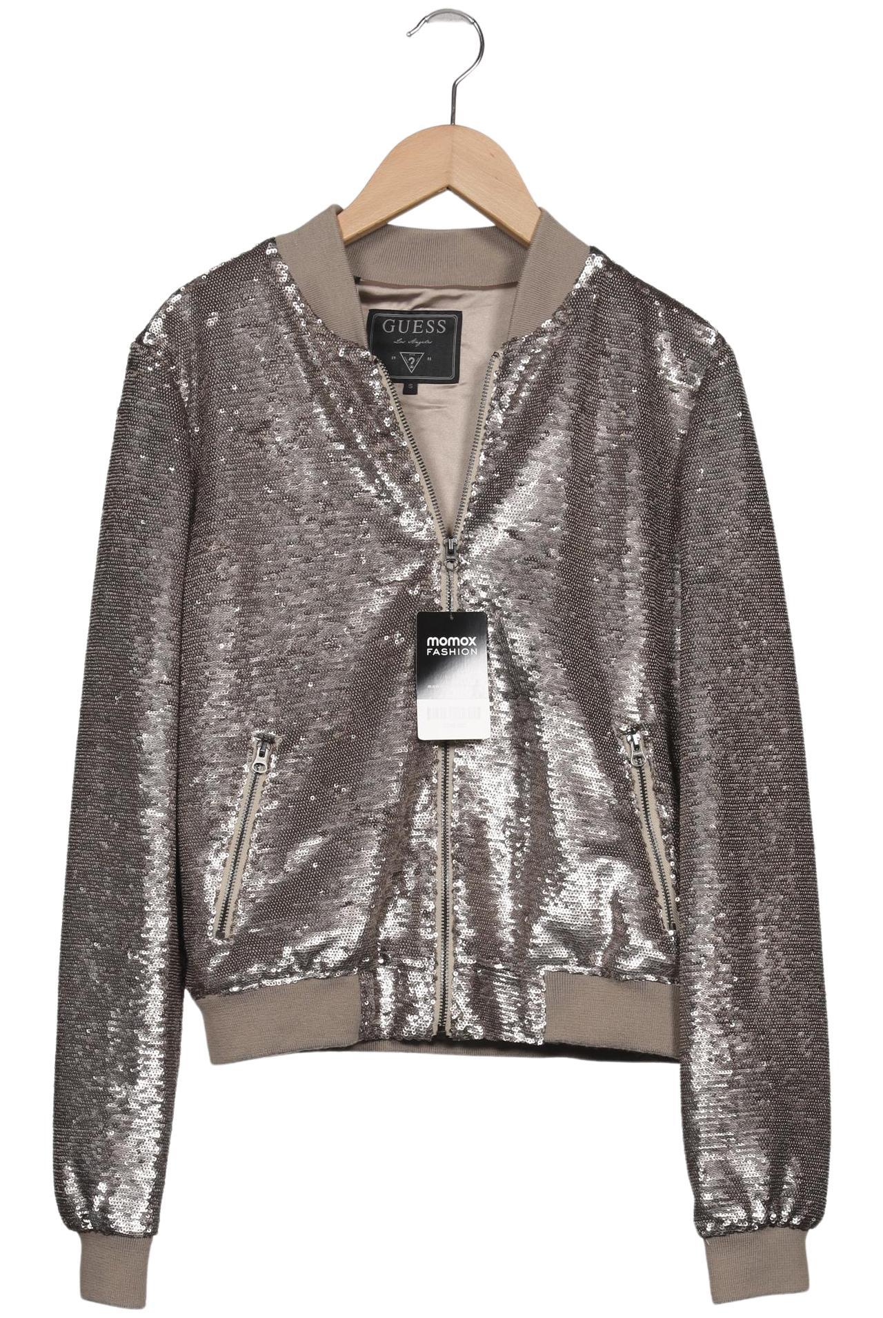

Guess Damen Jacke, silber, Gr. 36