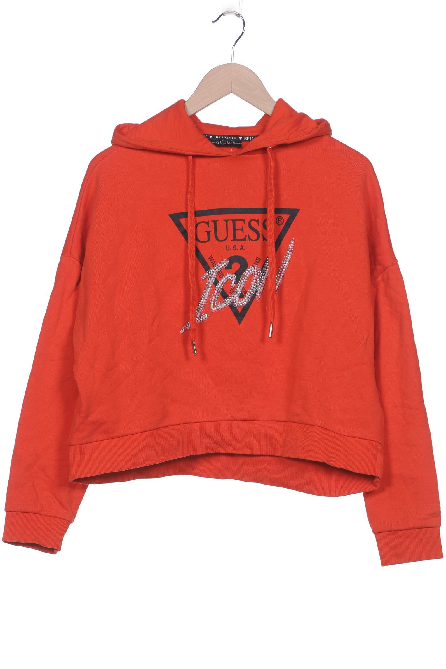 

GUESS Damen Kapuzenpullover, orange
