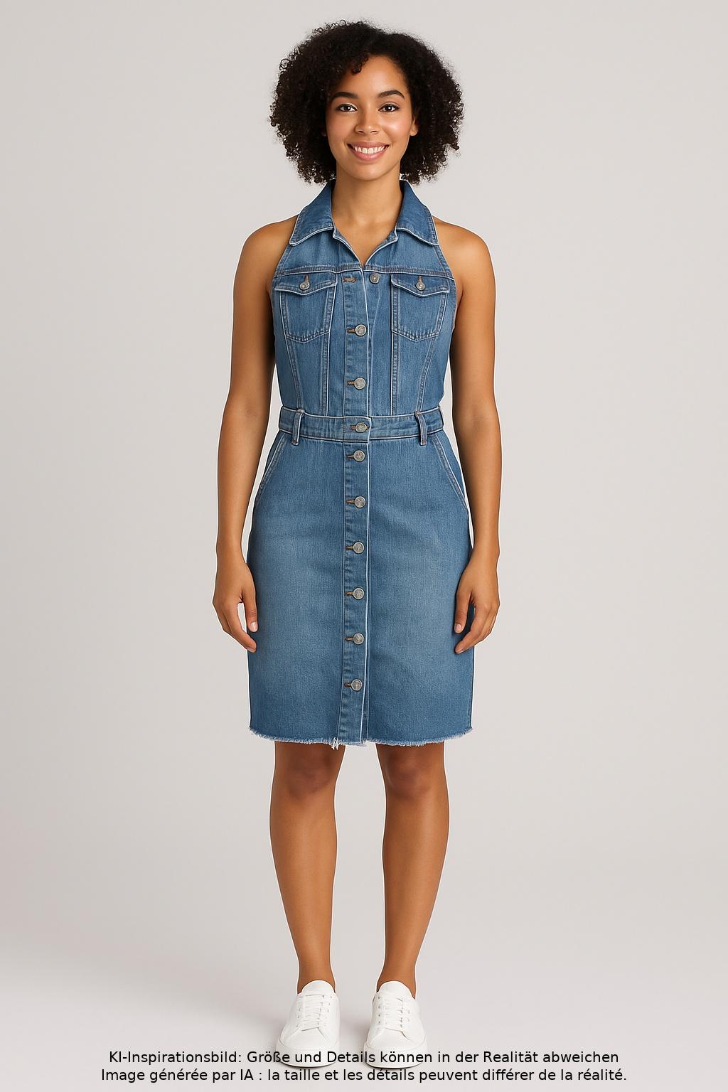 

Guess Damen Kleid, blau, Gr. 34