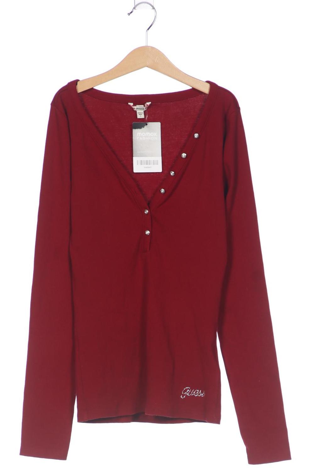 

Guess Damen Langarmshirt, bordeaux, Gr. 40