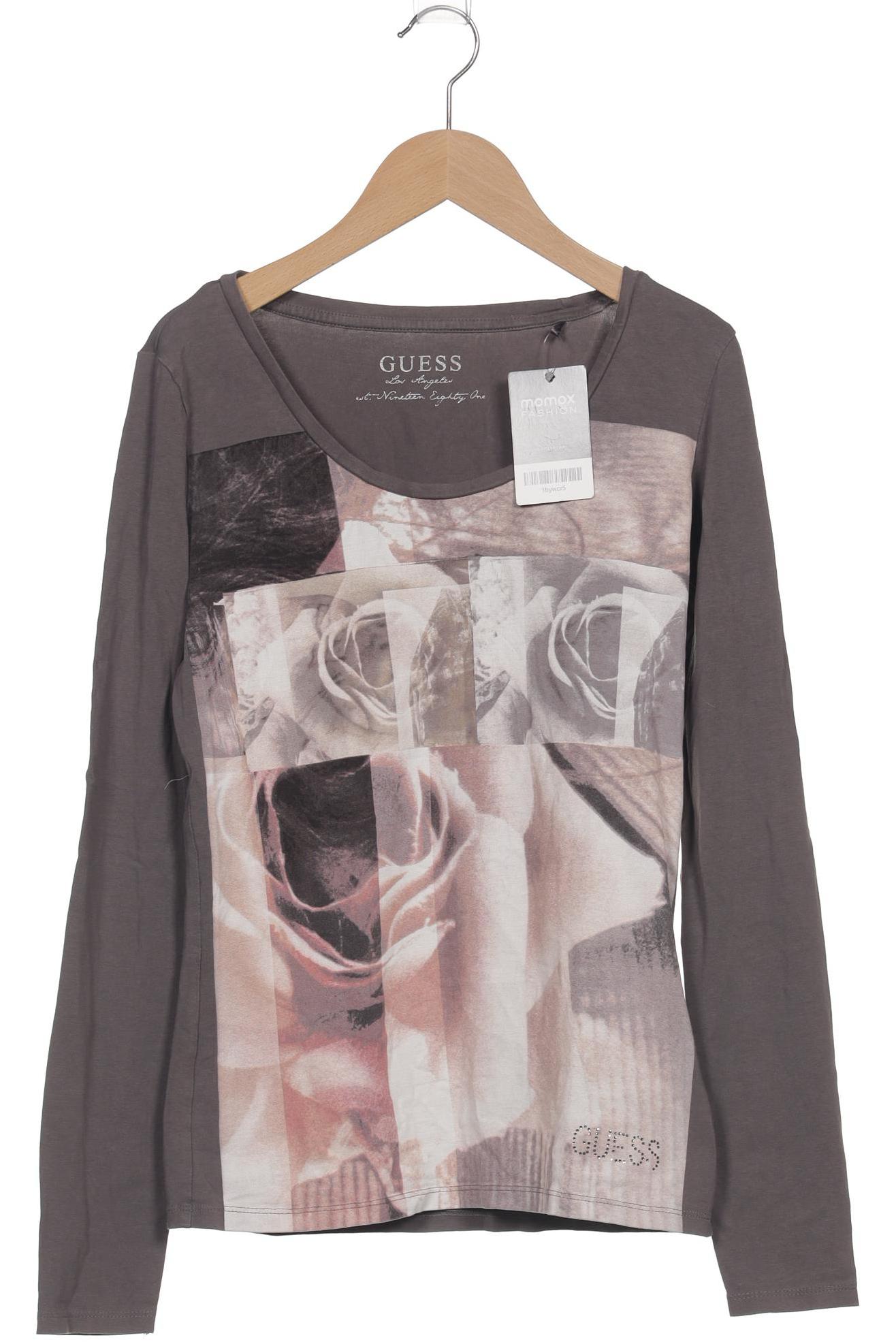 

Guess Damen Langarmshirt, grau, Gr. 38
