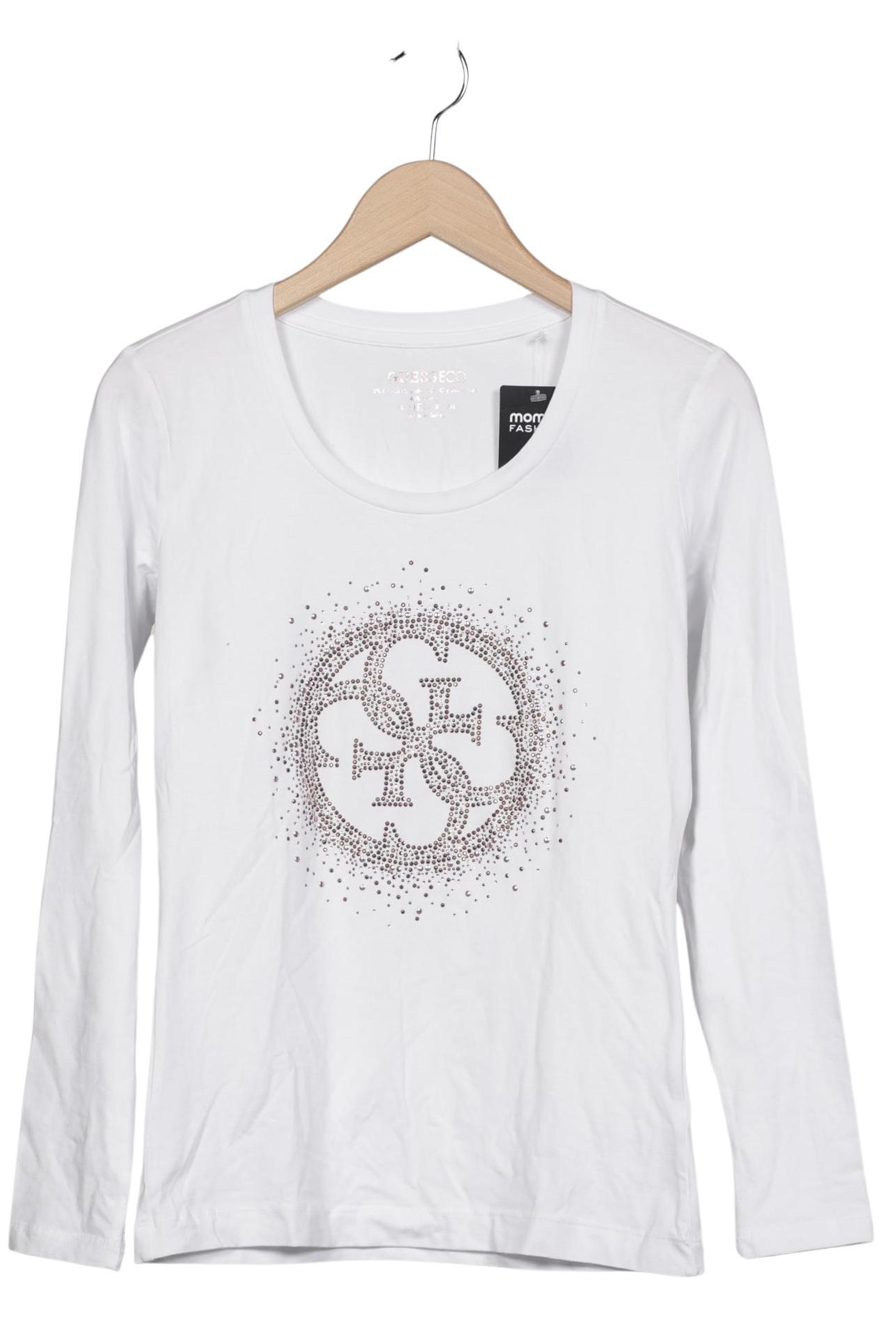 

Guess Damen Langarmshirt, weiß, Gr. 38