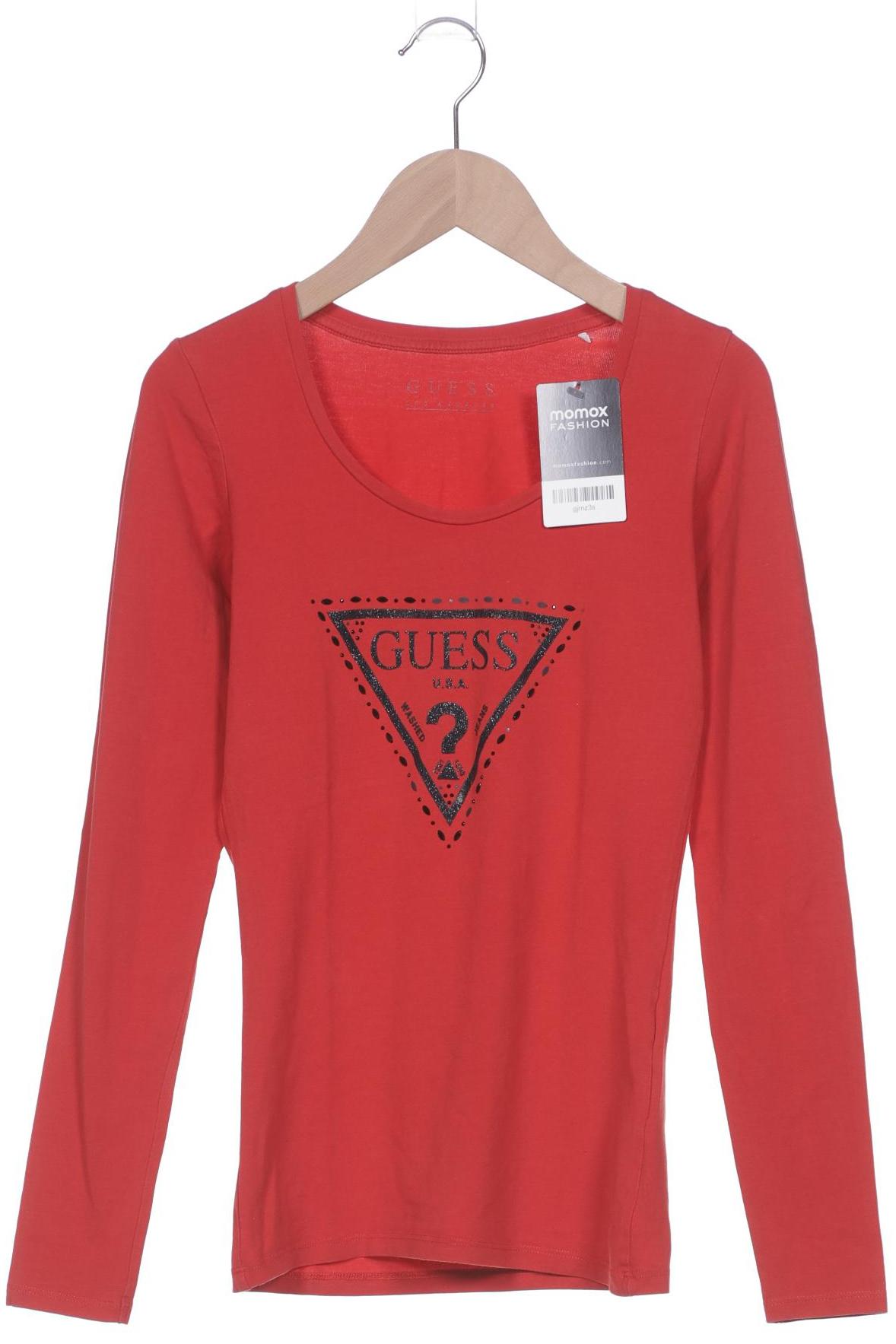 

Guess Damen Langarmshirt, rot, Gr. 32