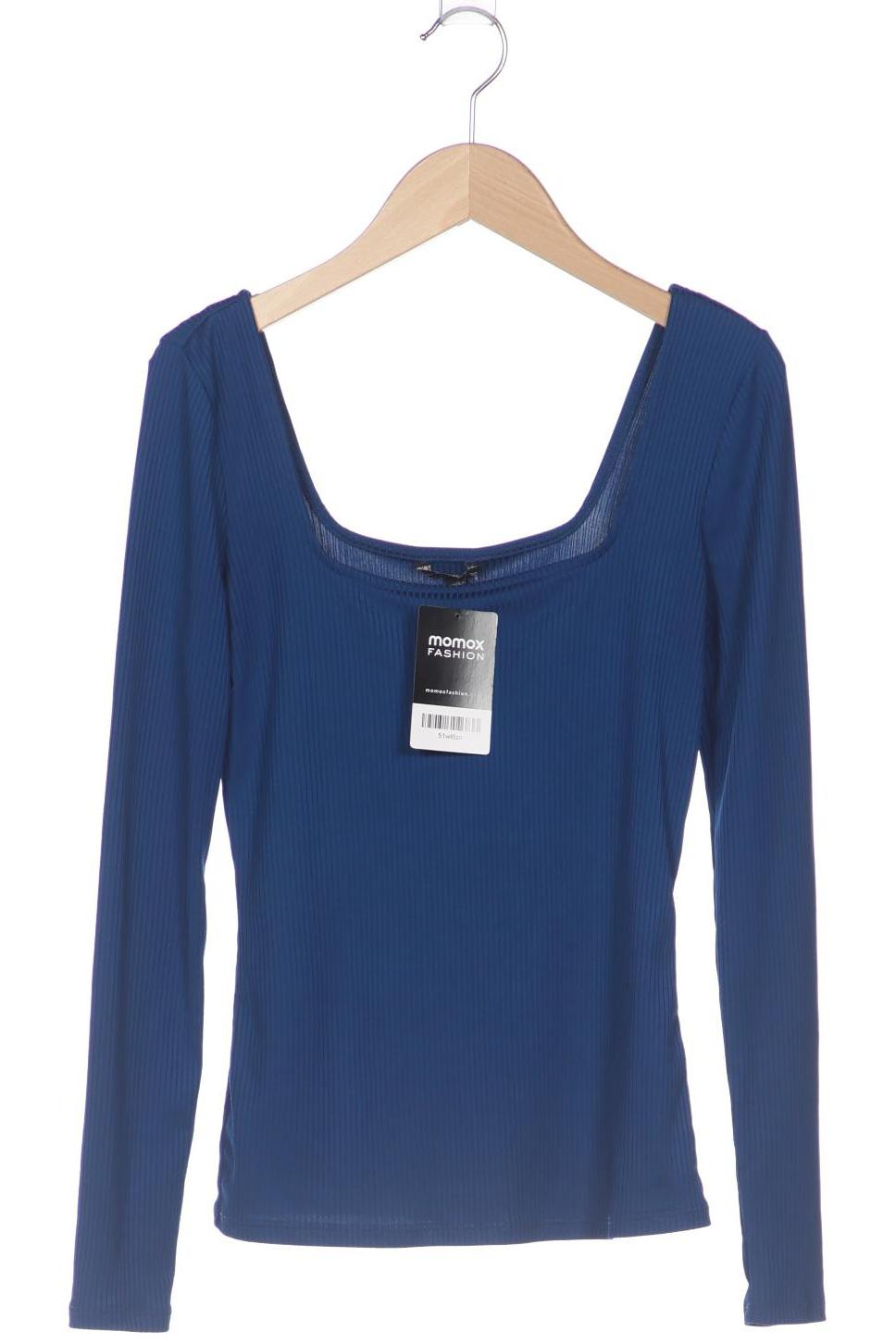 

Guess Damen Langarmshirt, blau, Gr. 34