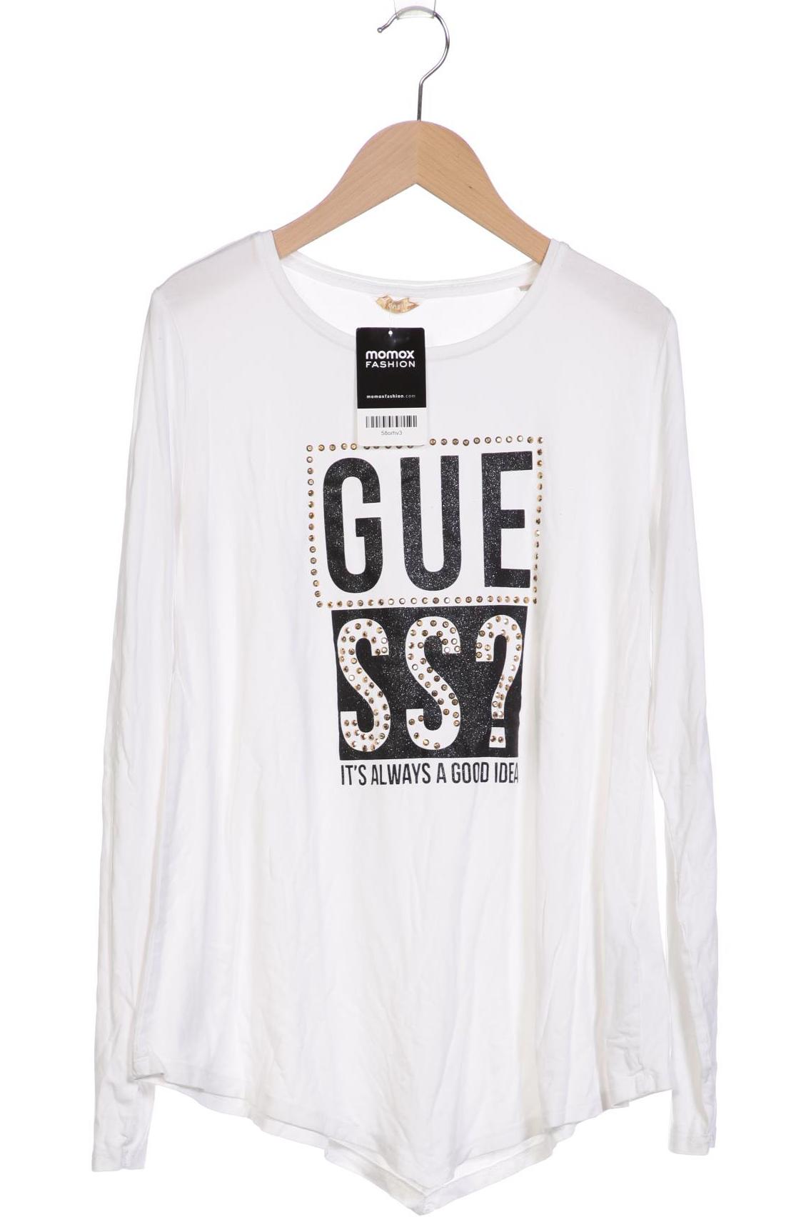 

Guess Damen Langarmshirt, weiß, Gr. 16