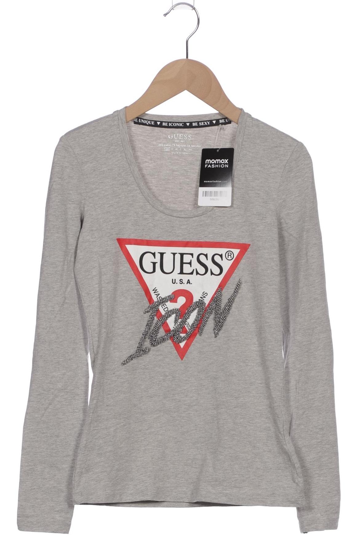 

Guess Damen Langarmshirt, grau, Gr. 34