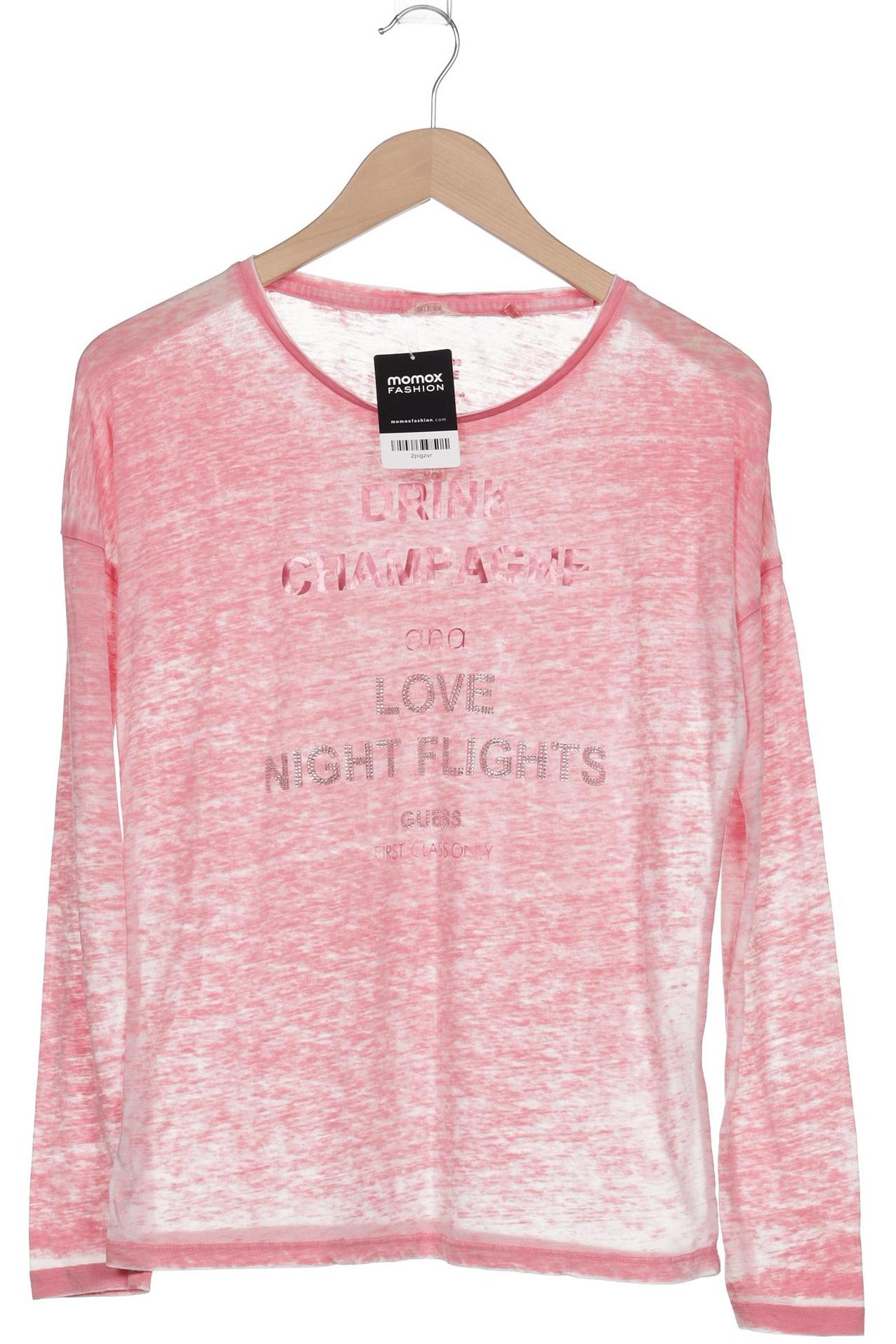 

Guess Damen Langarmshirt, pink, Gr. 36