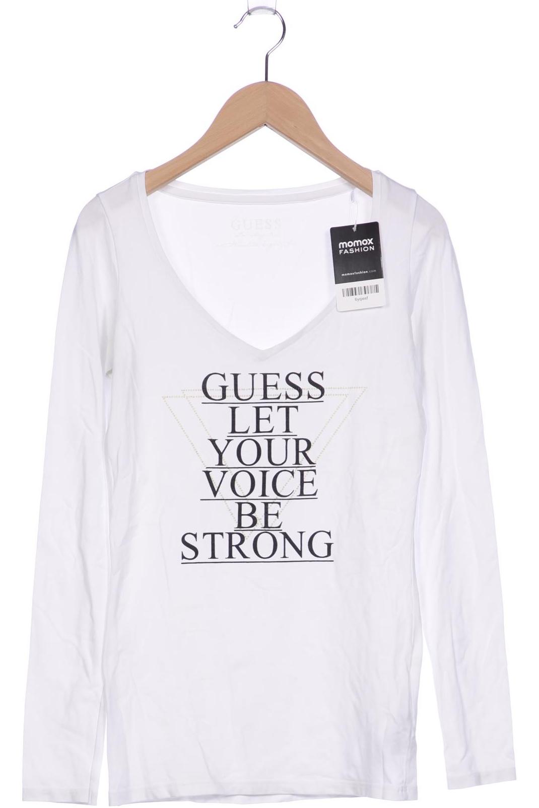 

Guess Damen Langarmshirt, weiß, Gr. 36