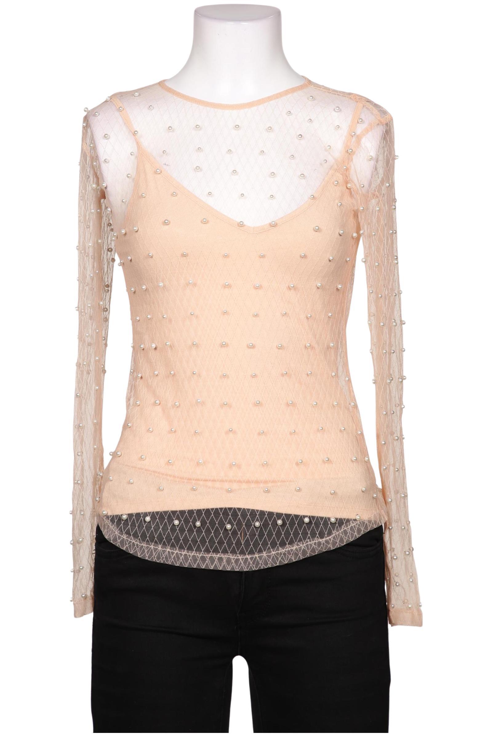 

Guess Damen Langarmshirt, beige, Gr. 36